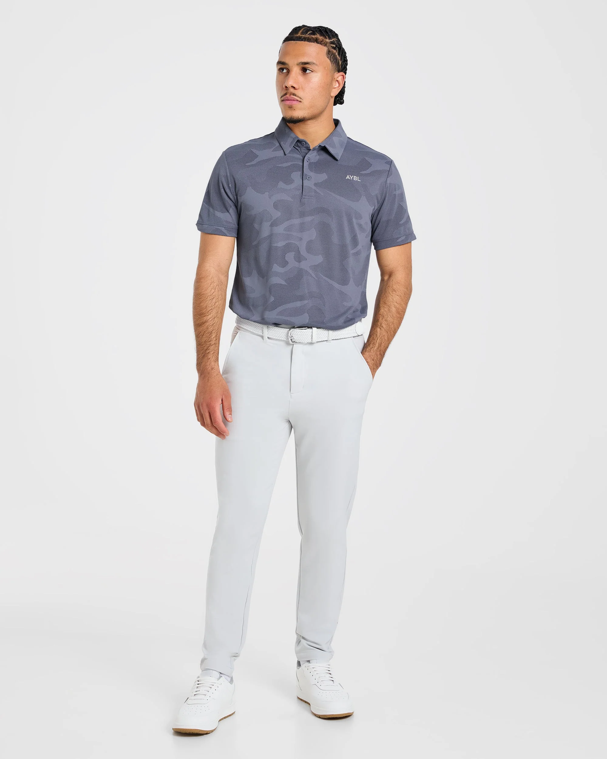 Camo Polo - Slate Bleu - Image 3