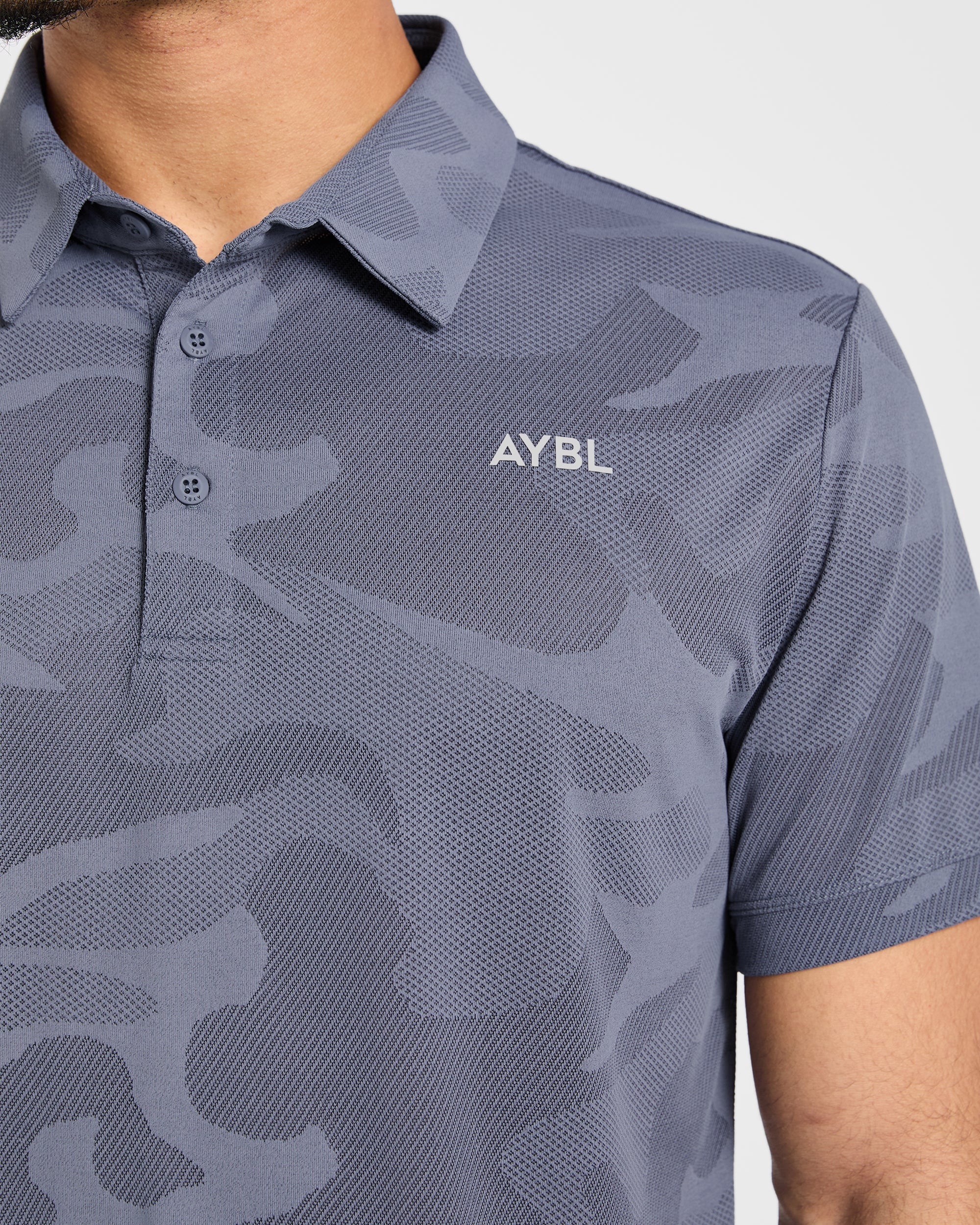 Camo Polo - Slate Bleu - Image 5
