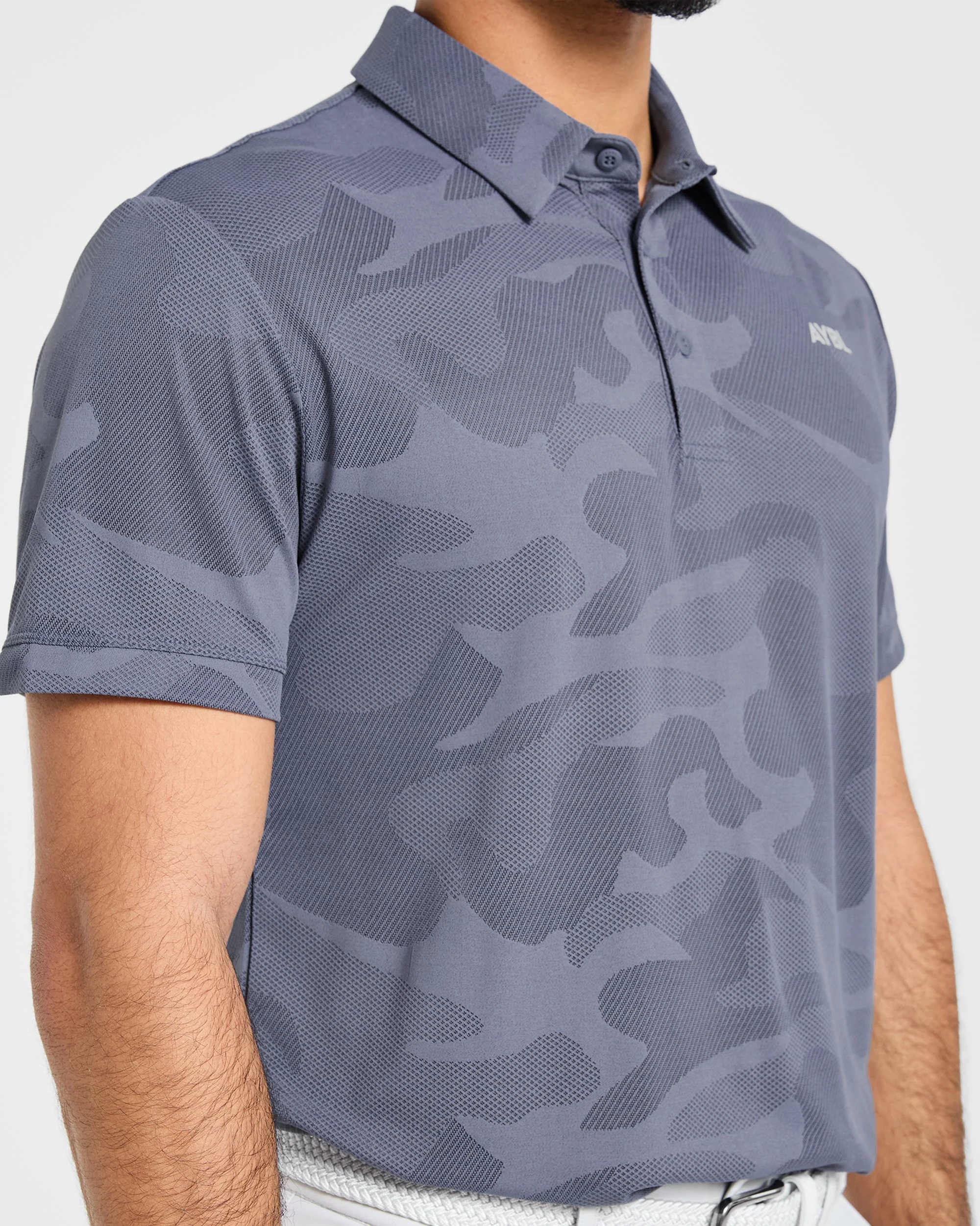 Camo Polo - Slate Bleu - Image 6