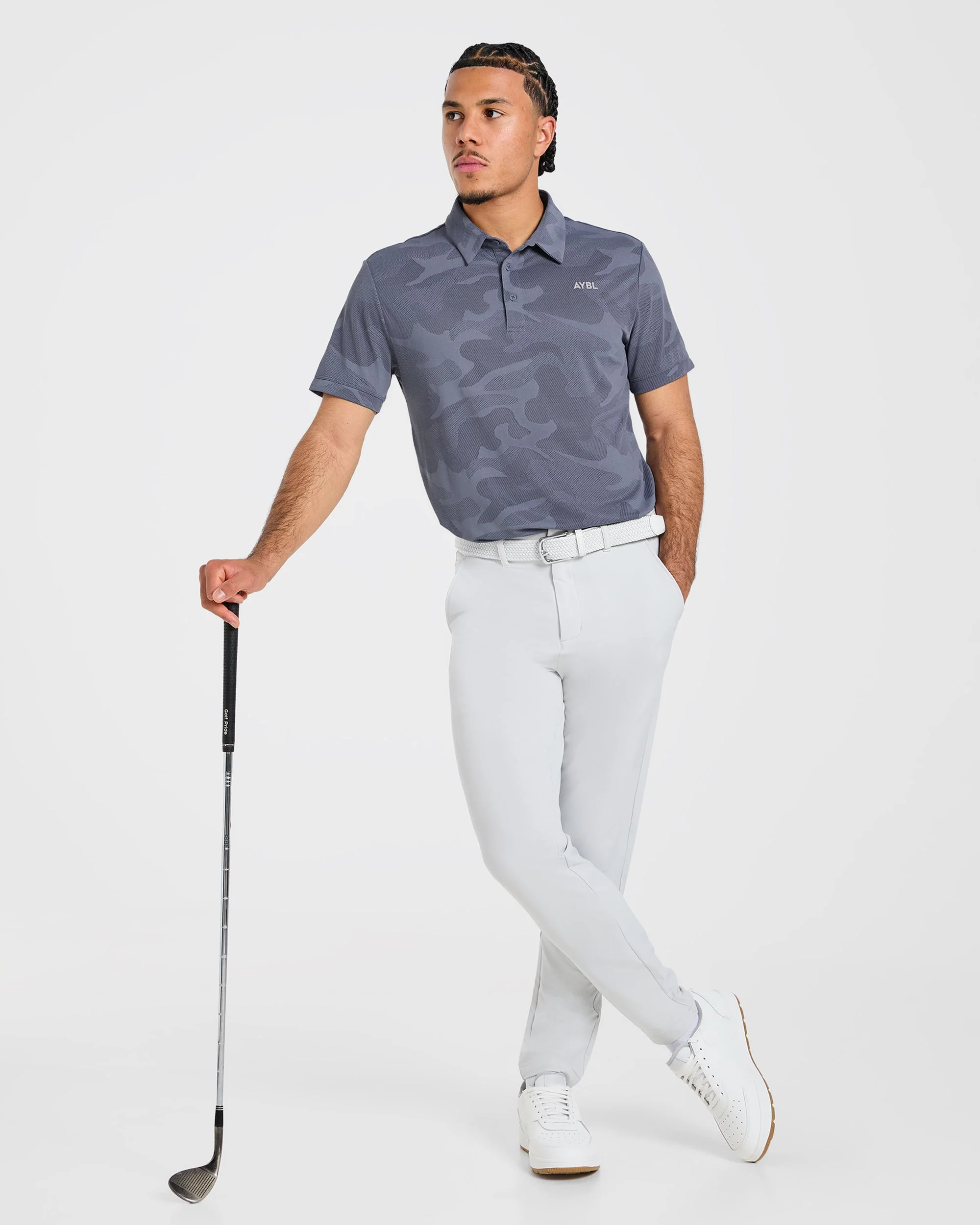 Camo Polo - Slate Bleu - Image 7