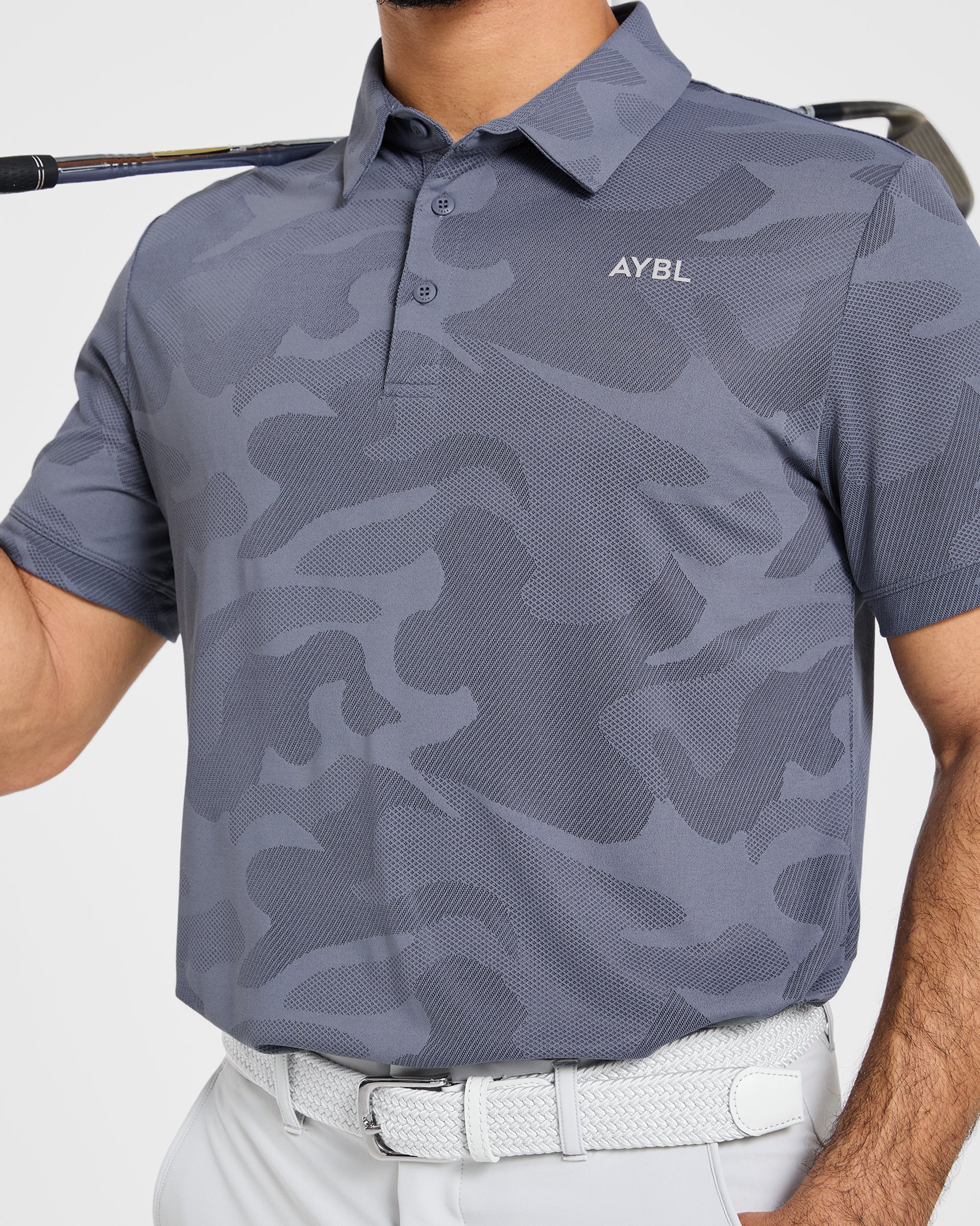 Camo Polo - Slate Bleu - Image 8