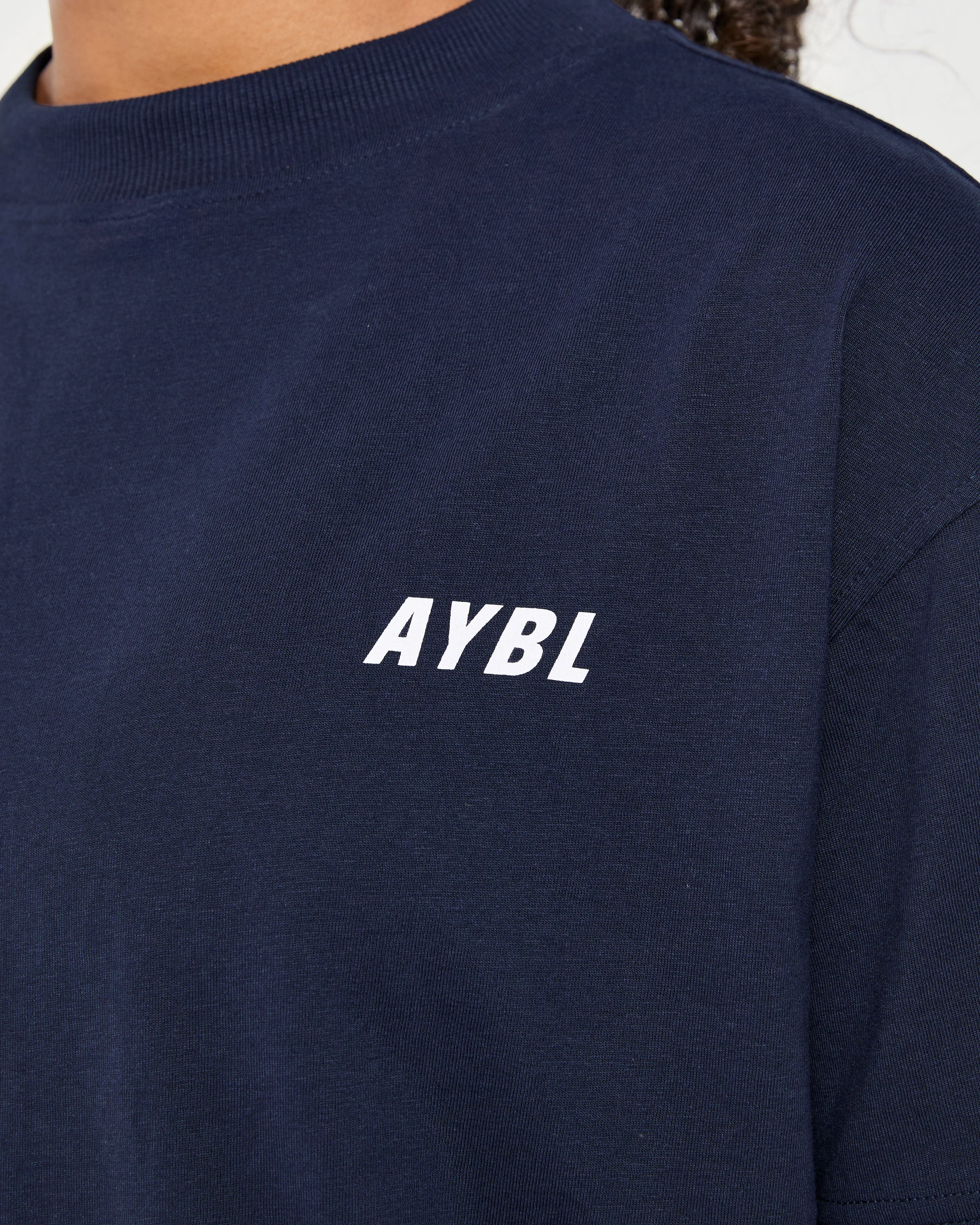 Cardio Club Oversized T Shirt - Navy - Image 5