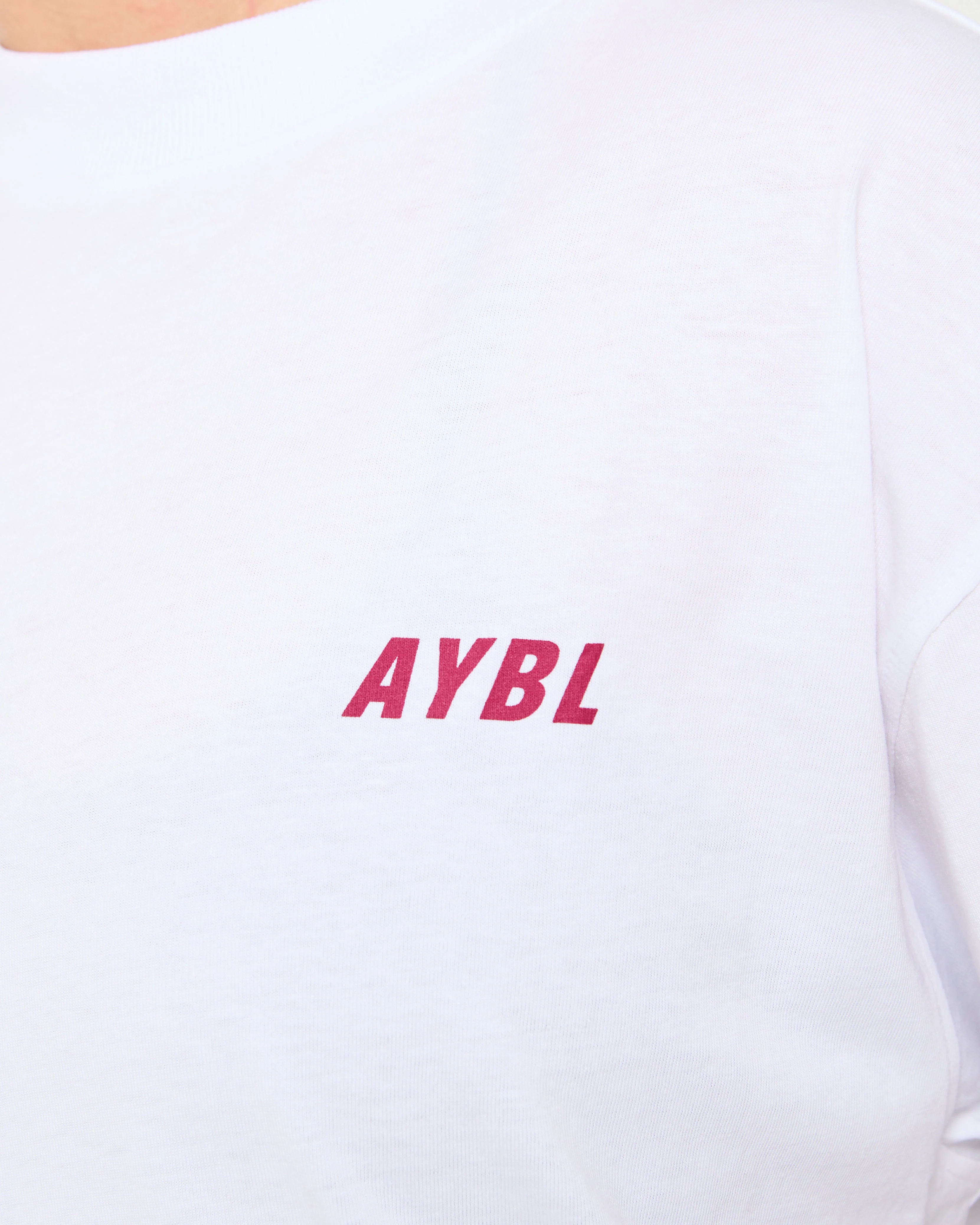 Cardio Club Oversized T Shirt - Blanc/Burgundy - Image 5