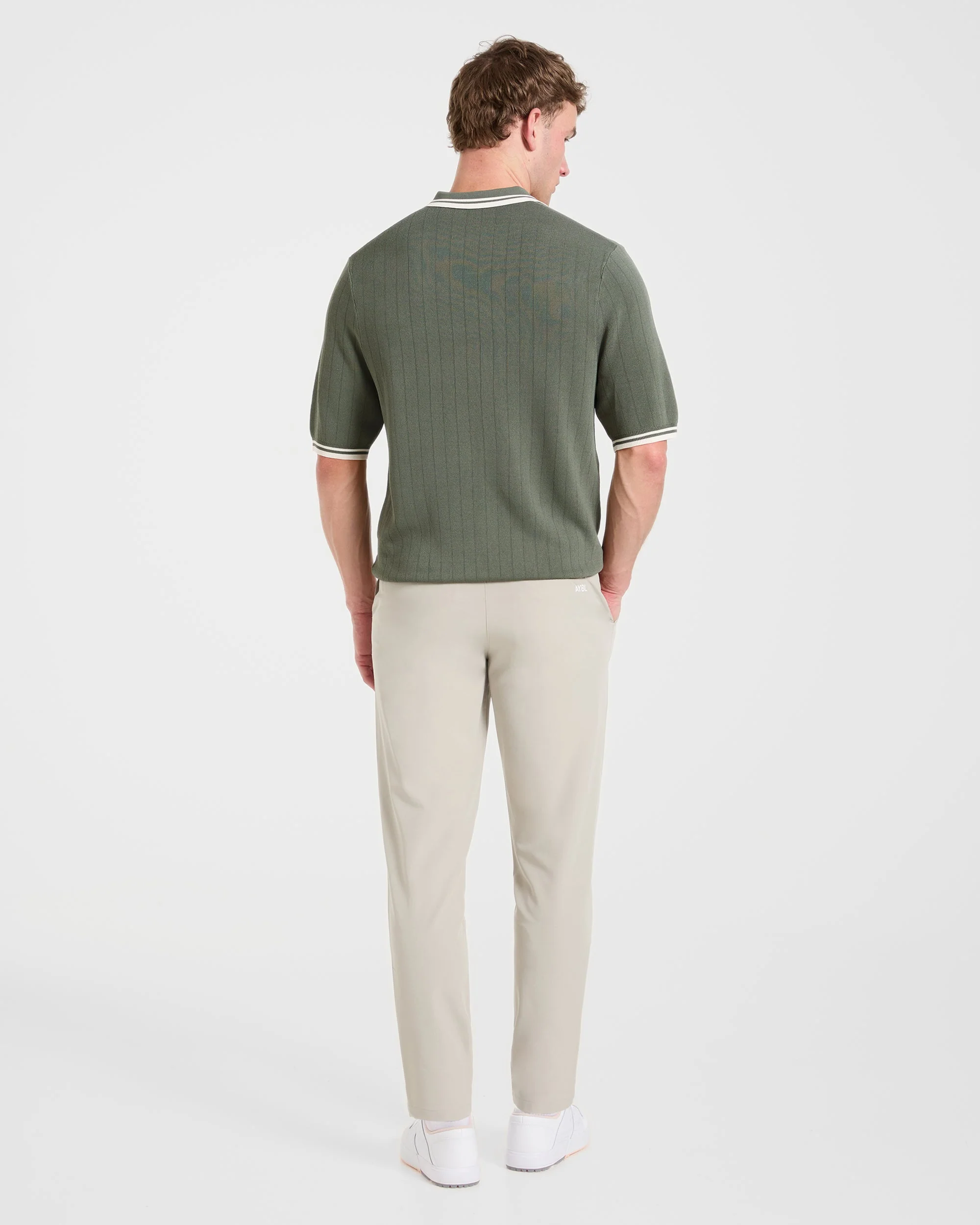 Classic Knitted Polo - Hillside Vert - Image 4