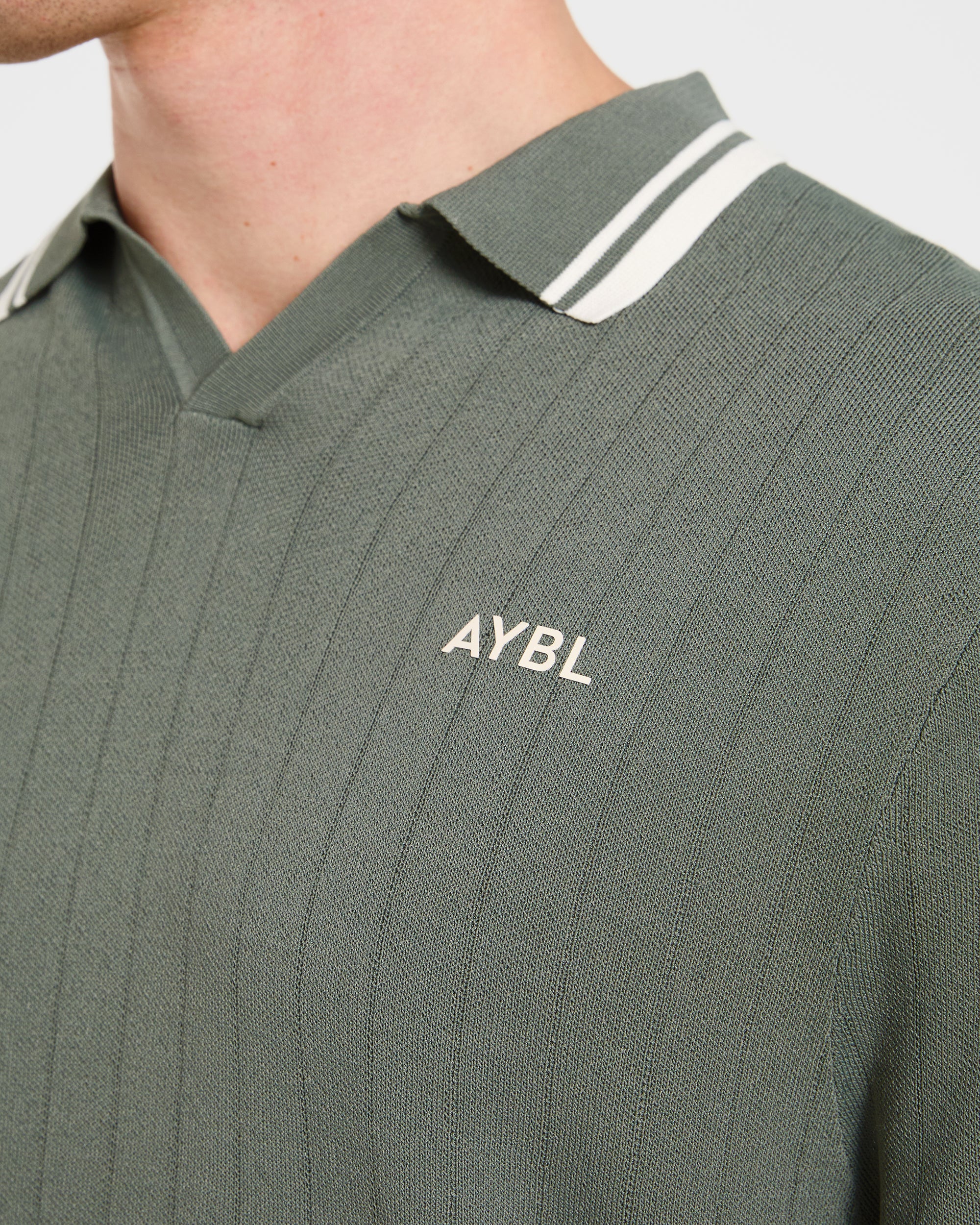 Classic Knitted Polo - Hillside Vert - Image 5