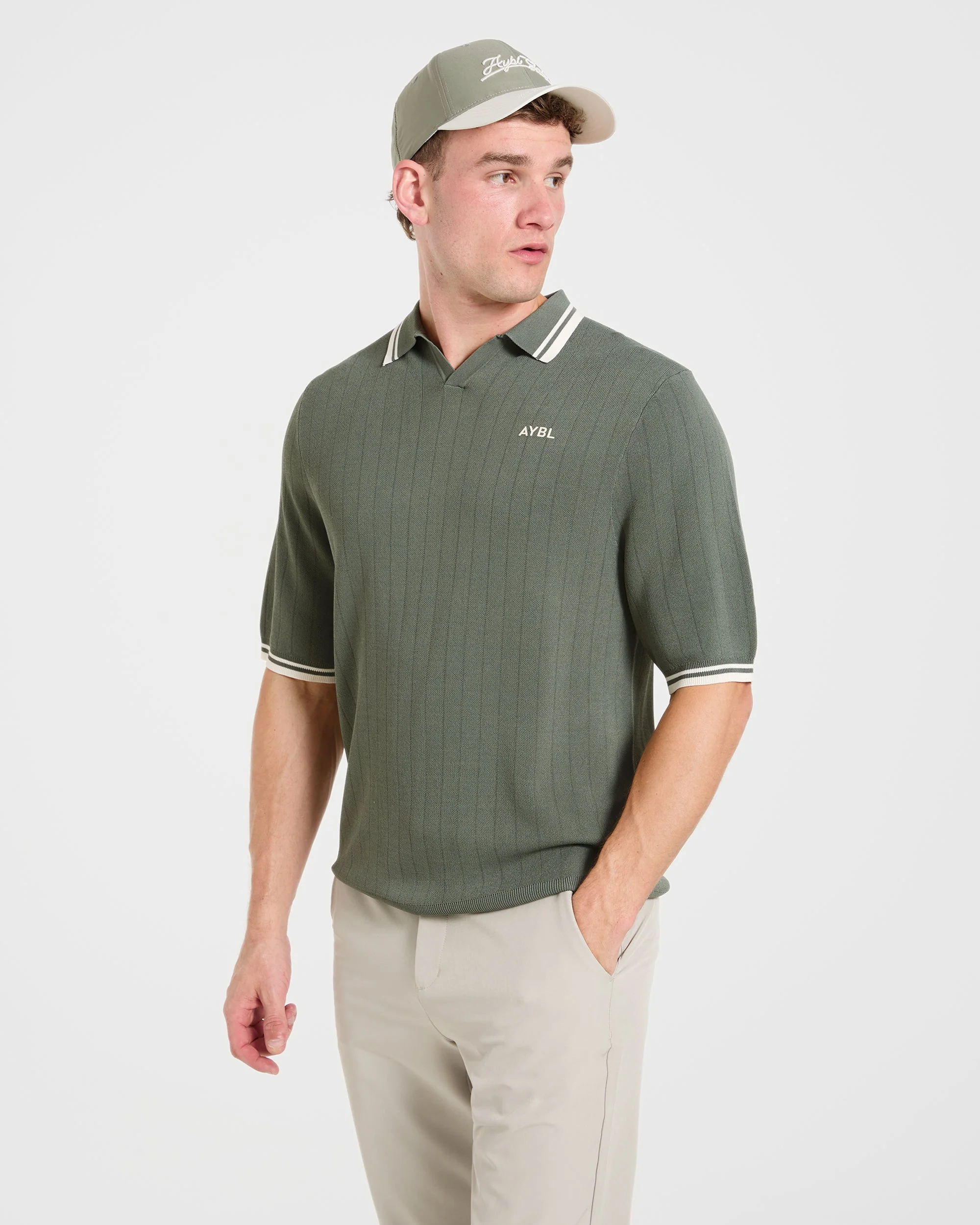 Classic Knitted Polo - Hillside Vert - Image 8