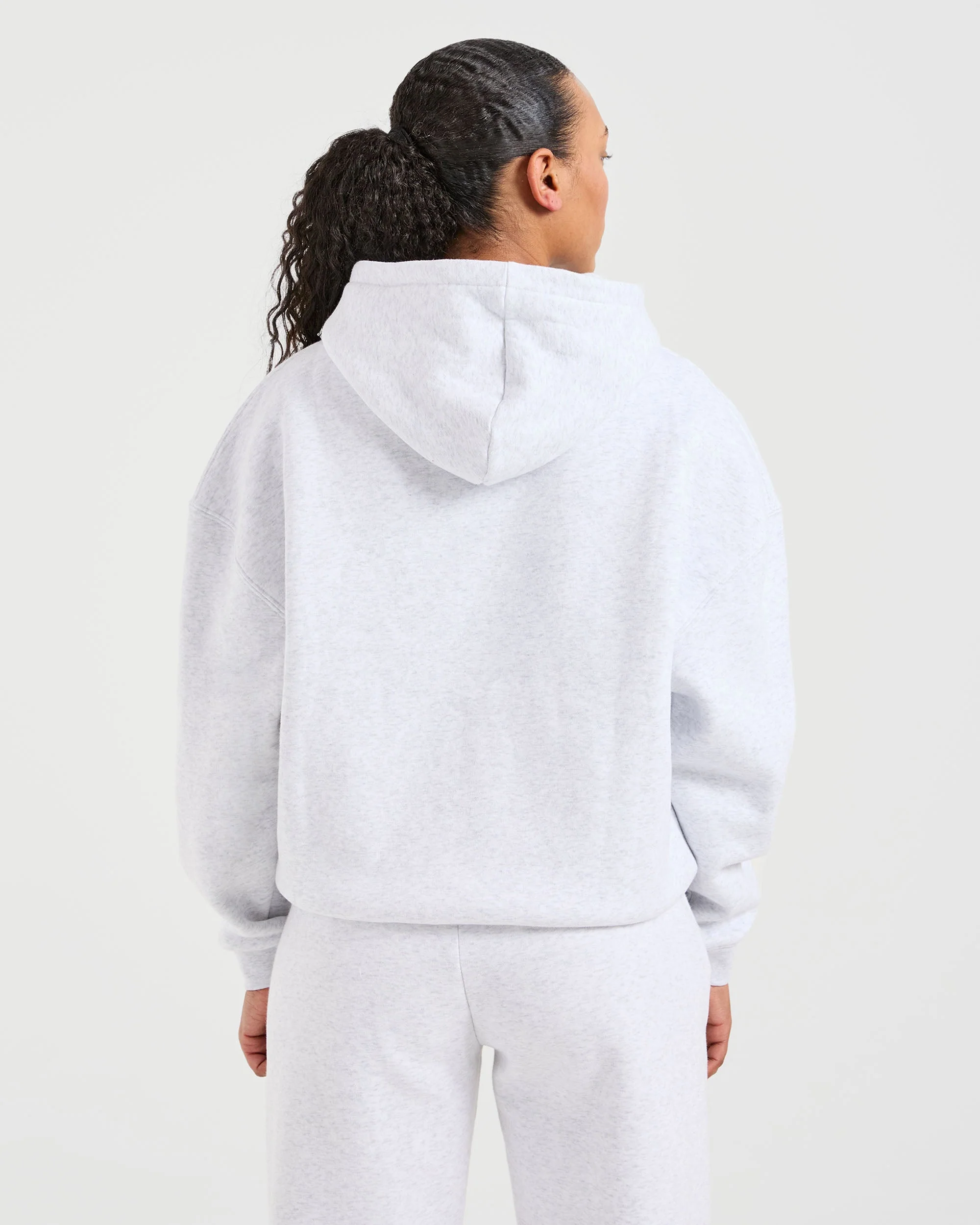 Classic Plush Oversized Hoodie - Heather Gris - Image 2