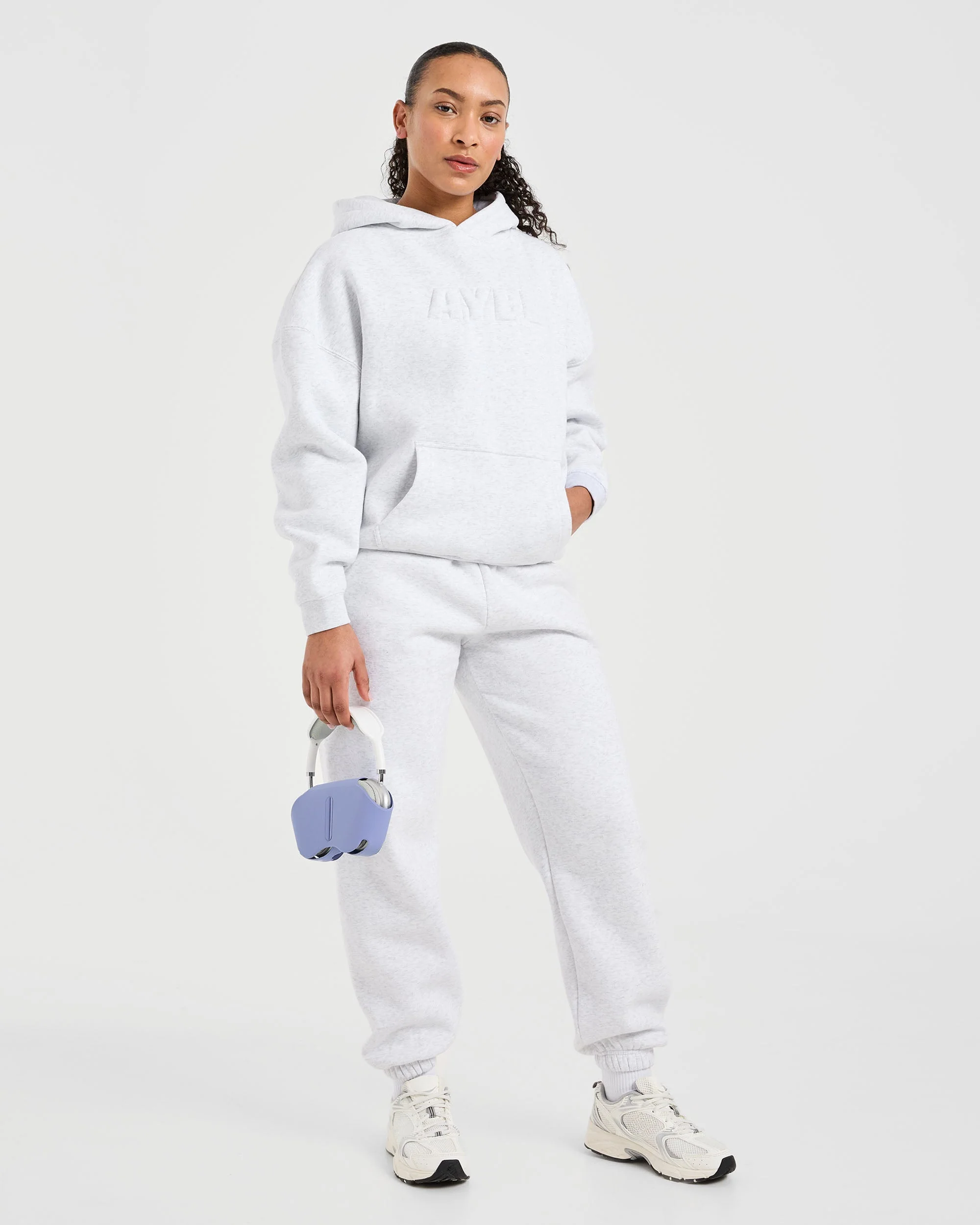 Classic Plush Oversized Hoodie - Heather Gris - Image 7