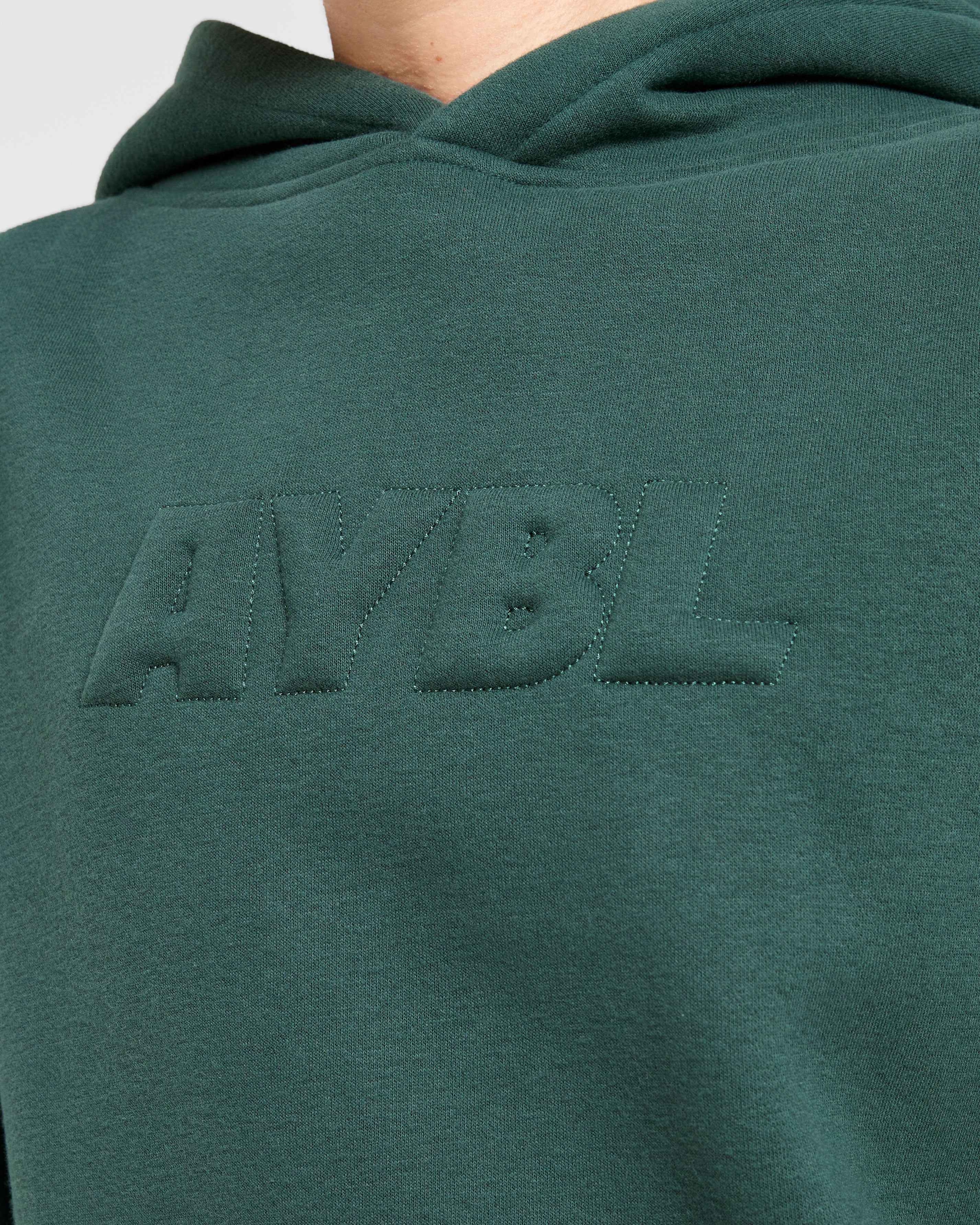 Classic Plush Oversized Hoodie - Pine Vert - Image 5