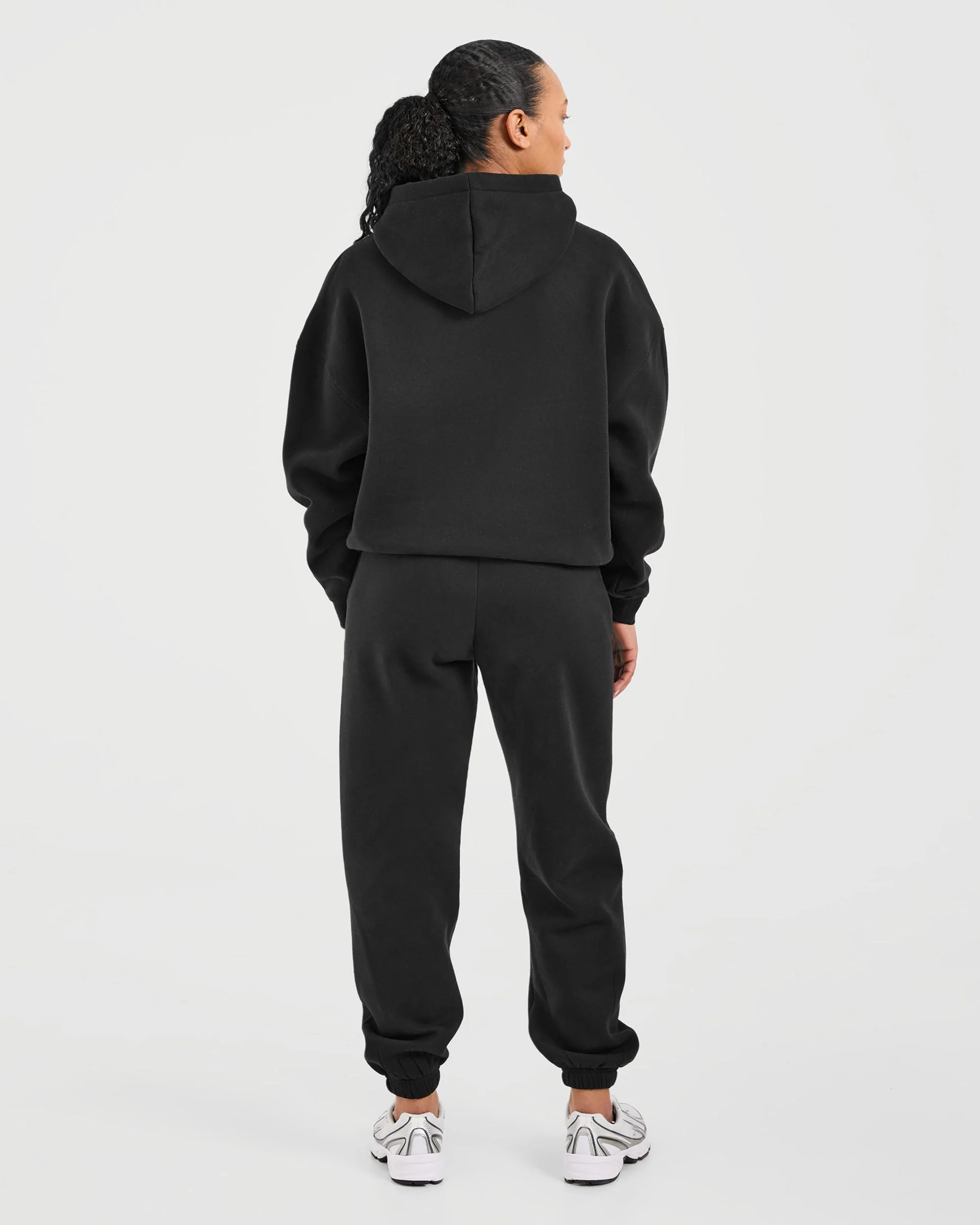 Classic Plush Oversized Joggers - Noir - Image 4
