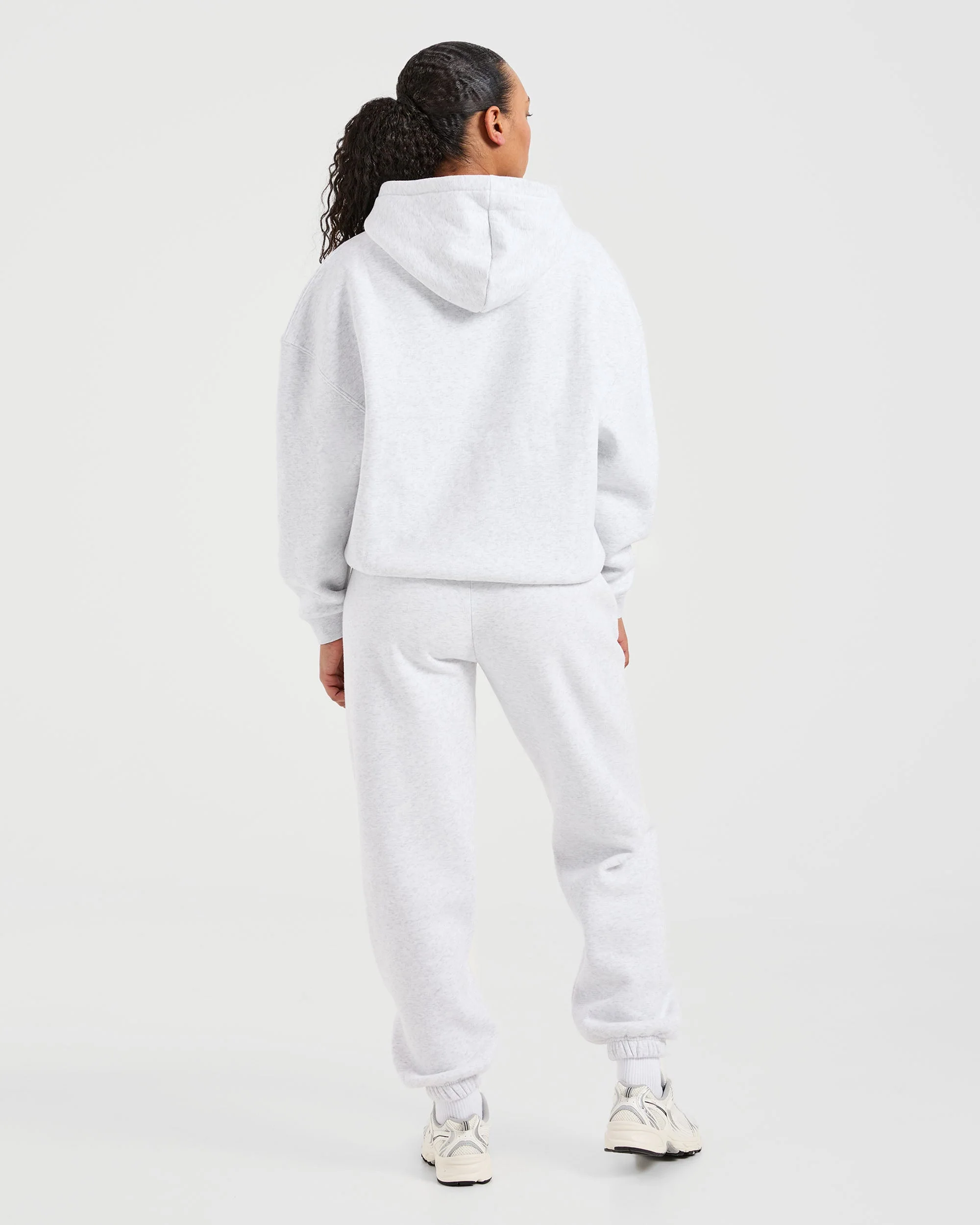 Classic Plush Oversized Joggers - Heather Gris - Image 4