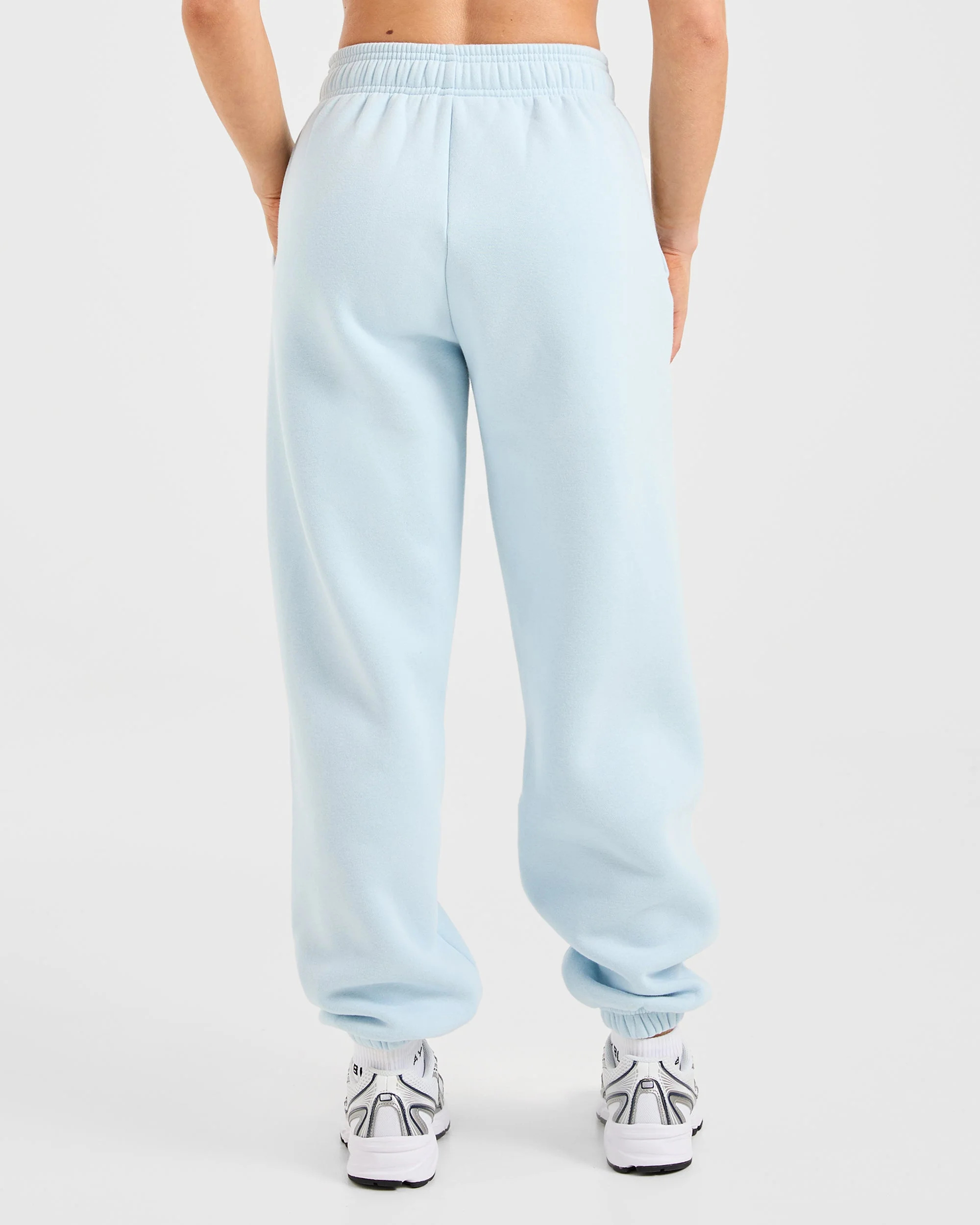 Classic Plush Oversized Joggers - Pastel Bleu - Image 2