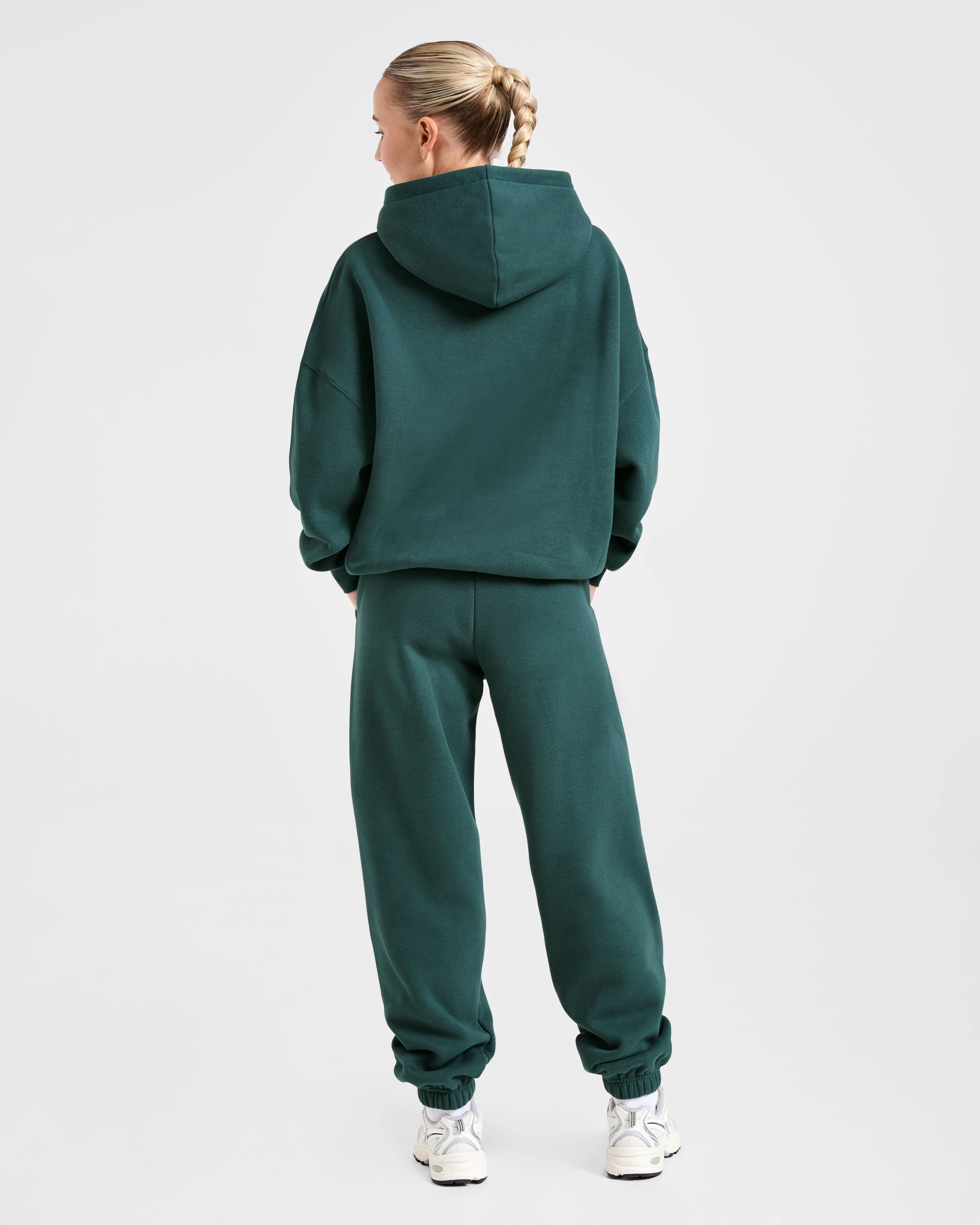 Classic Plush Oversized Joggers - Pine Vert - Image 4