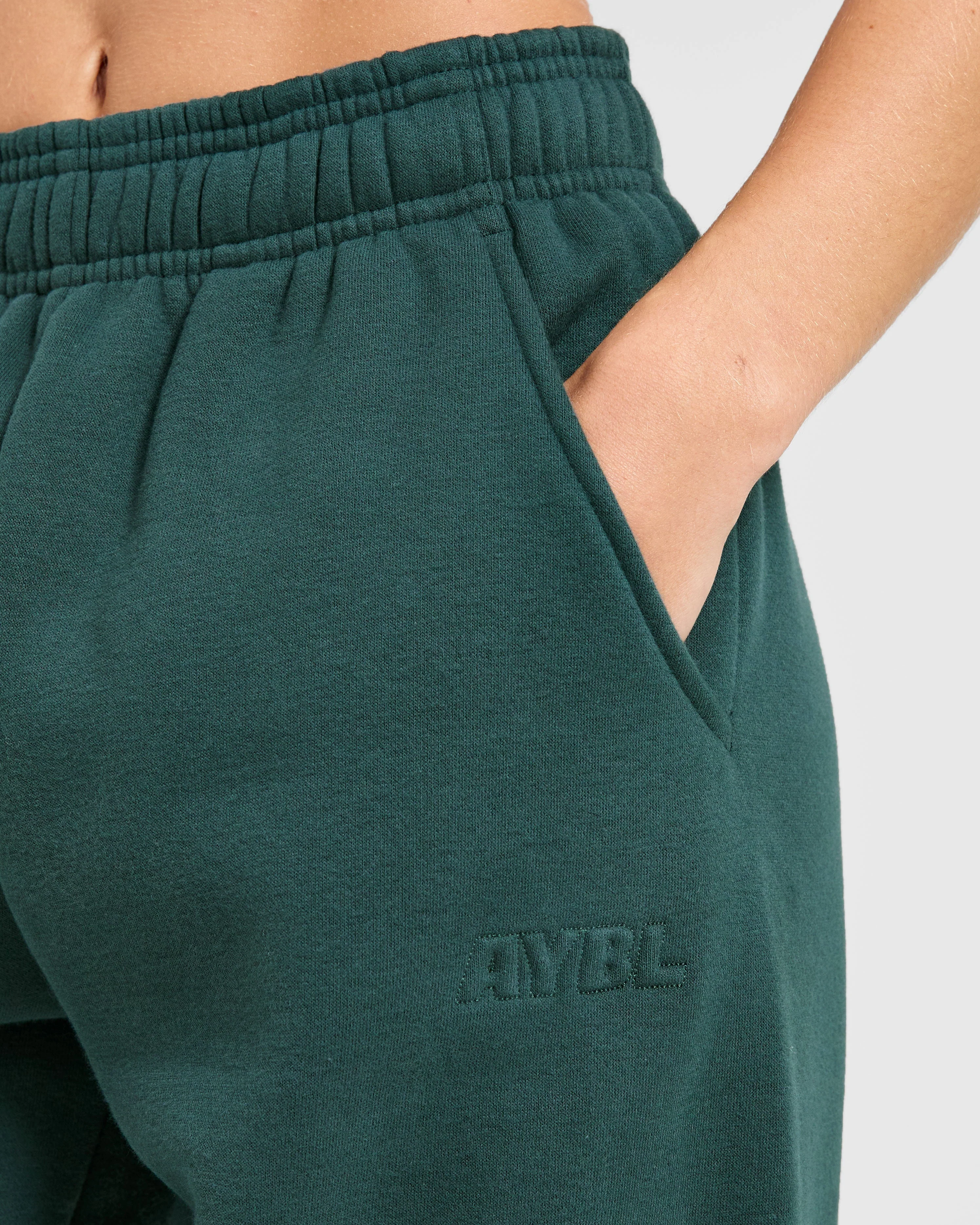 Classic Plush Oversized Joggers - Pine Vert - Image 5