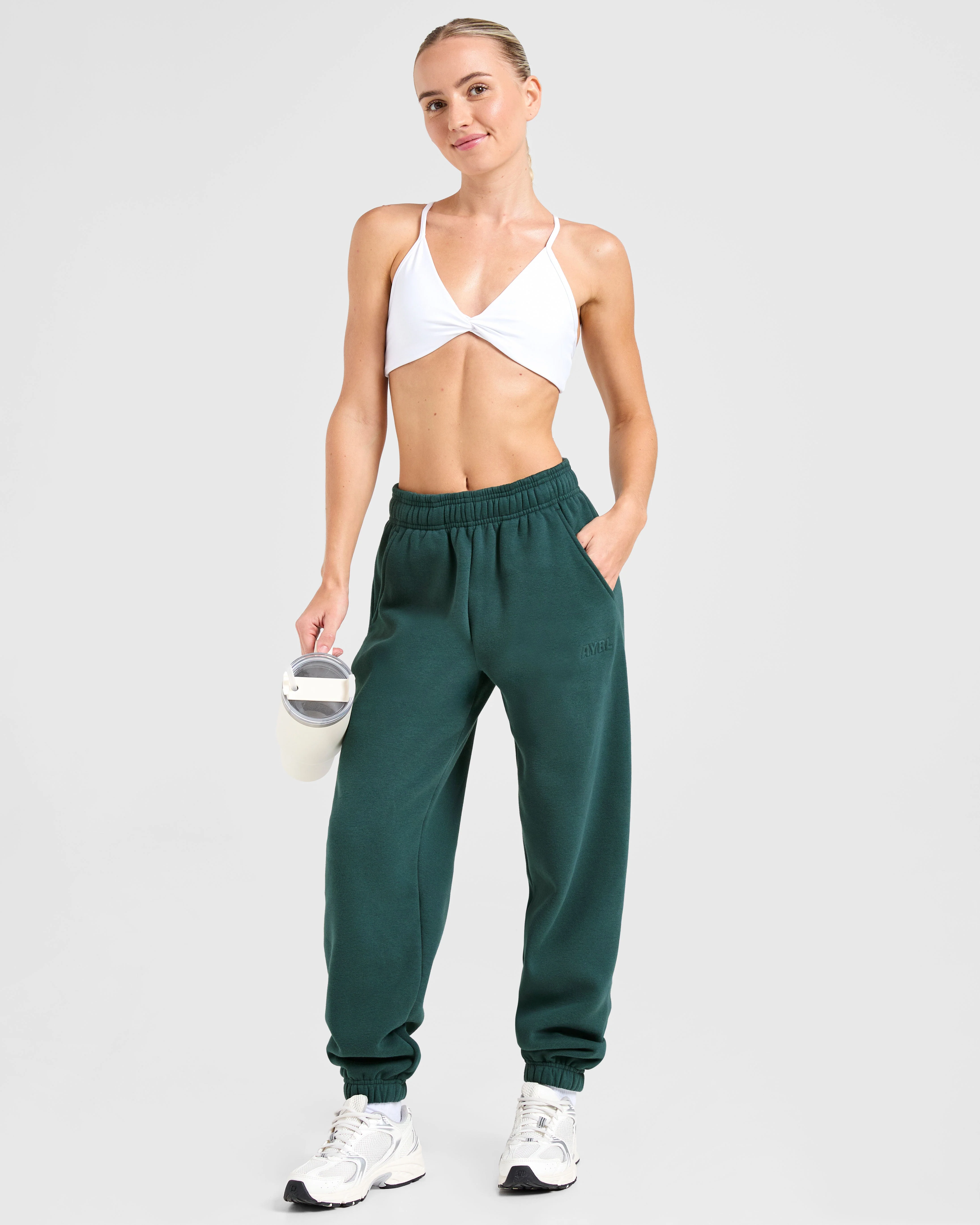 Classic Plush Oversized Joggers - Pine Vert - Image 7