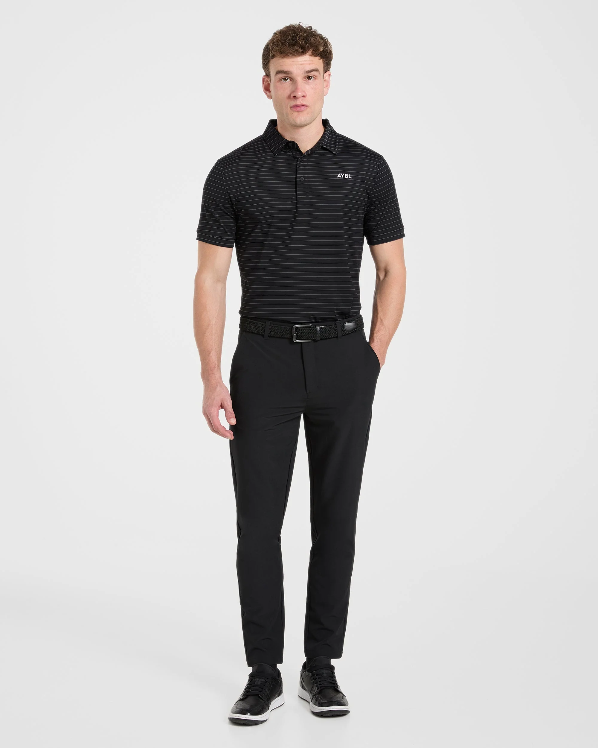 Classic Stripe Polo - Noir - Image 3