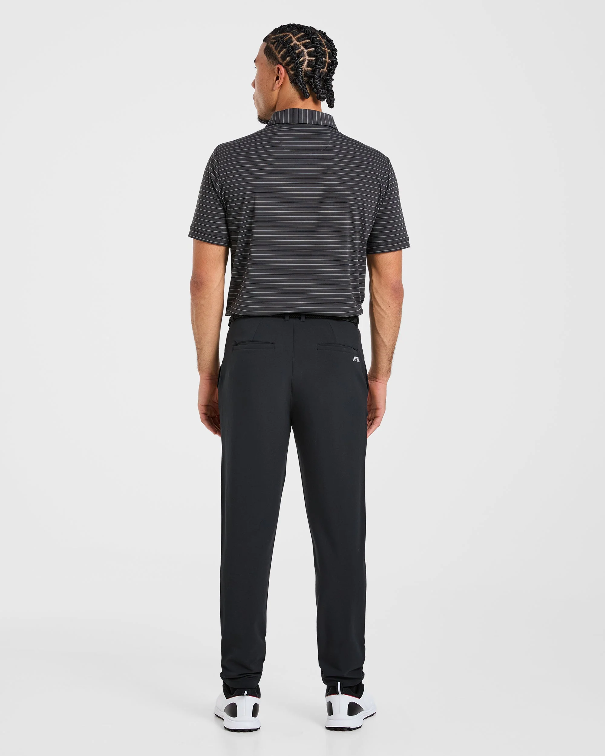 Classic Stripe Polo - Charcoal - Image 4