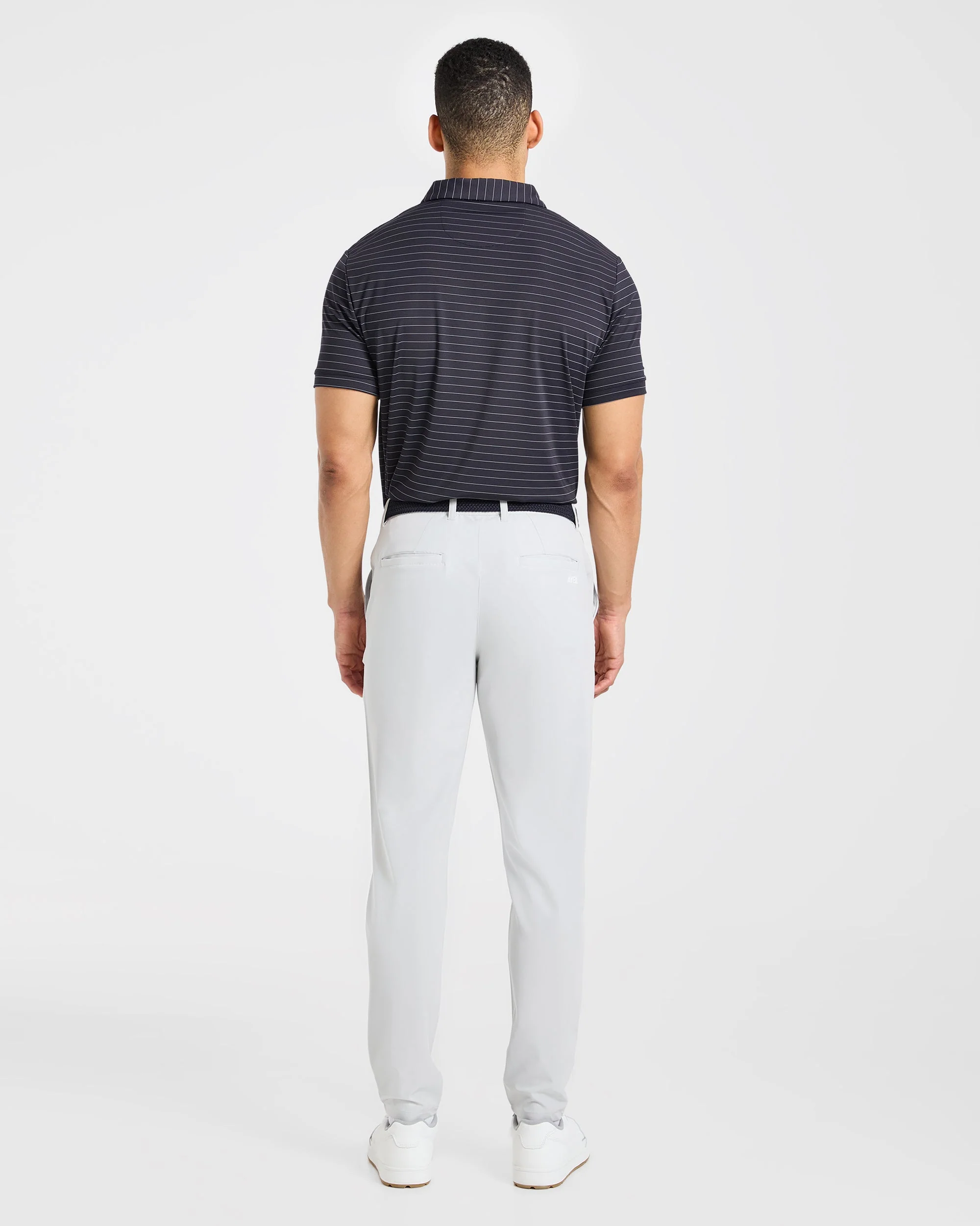 Classic Stripe Polo - Navy - Image 4