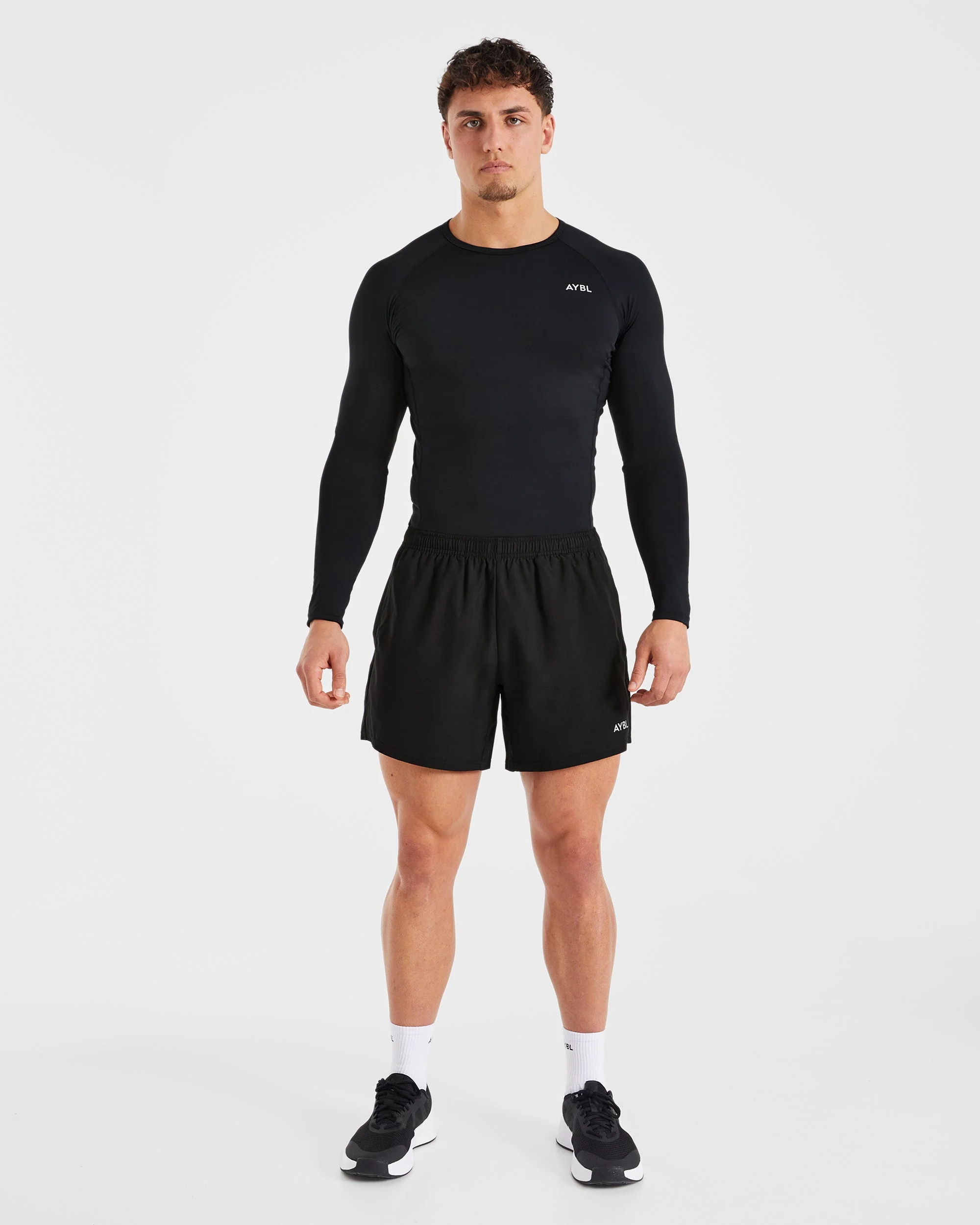 Compression Long Sleeve T Shirt - Noir - Image 5