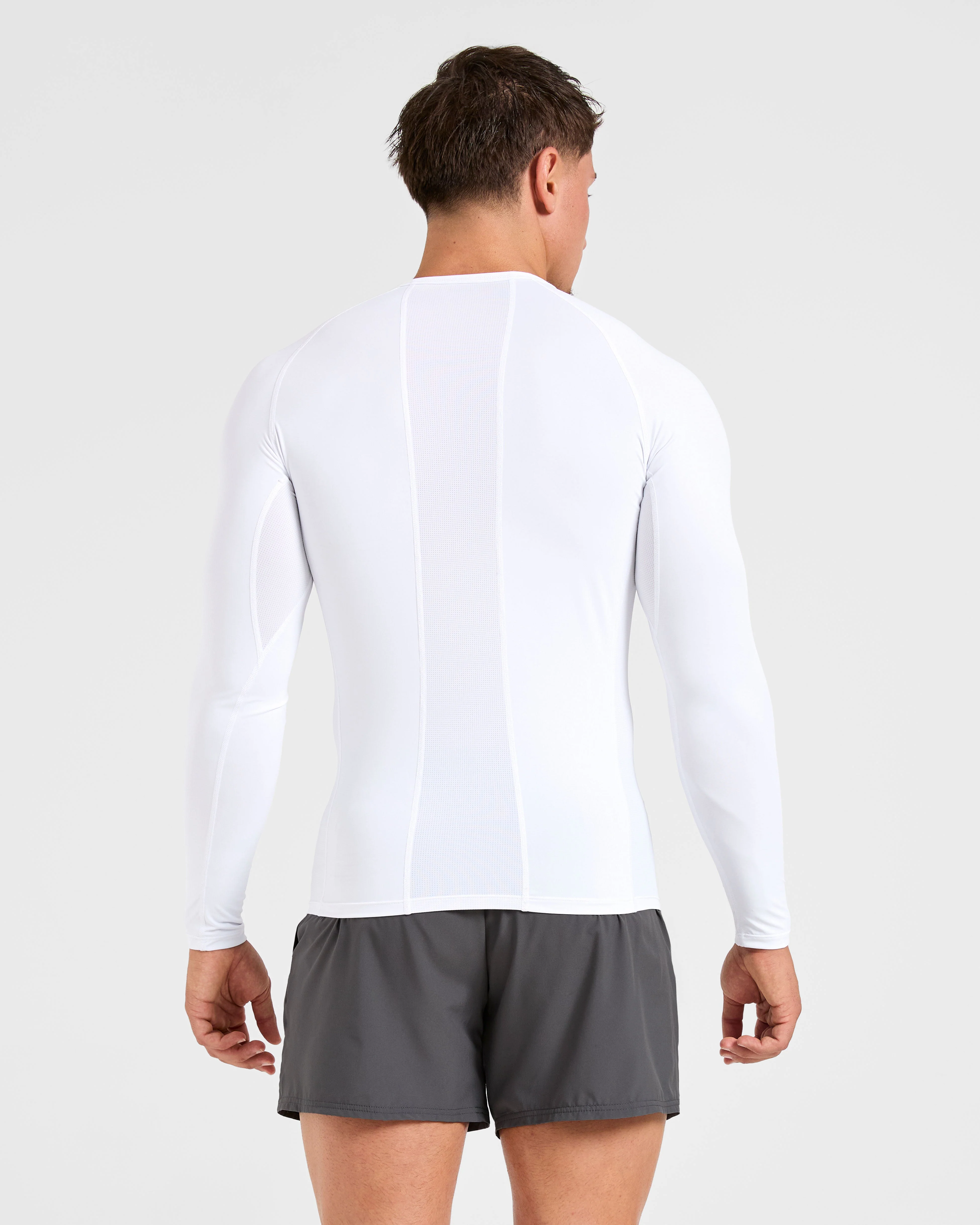Compression Long Sleeve T Shirt - Blanc - Image 2