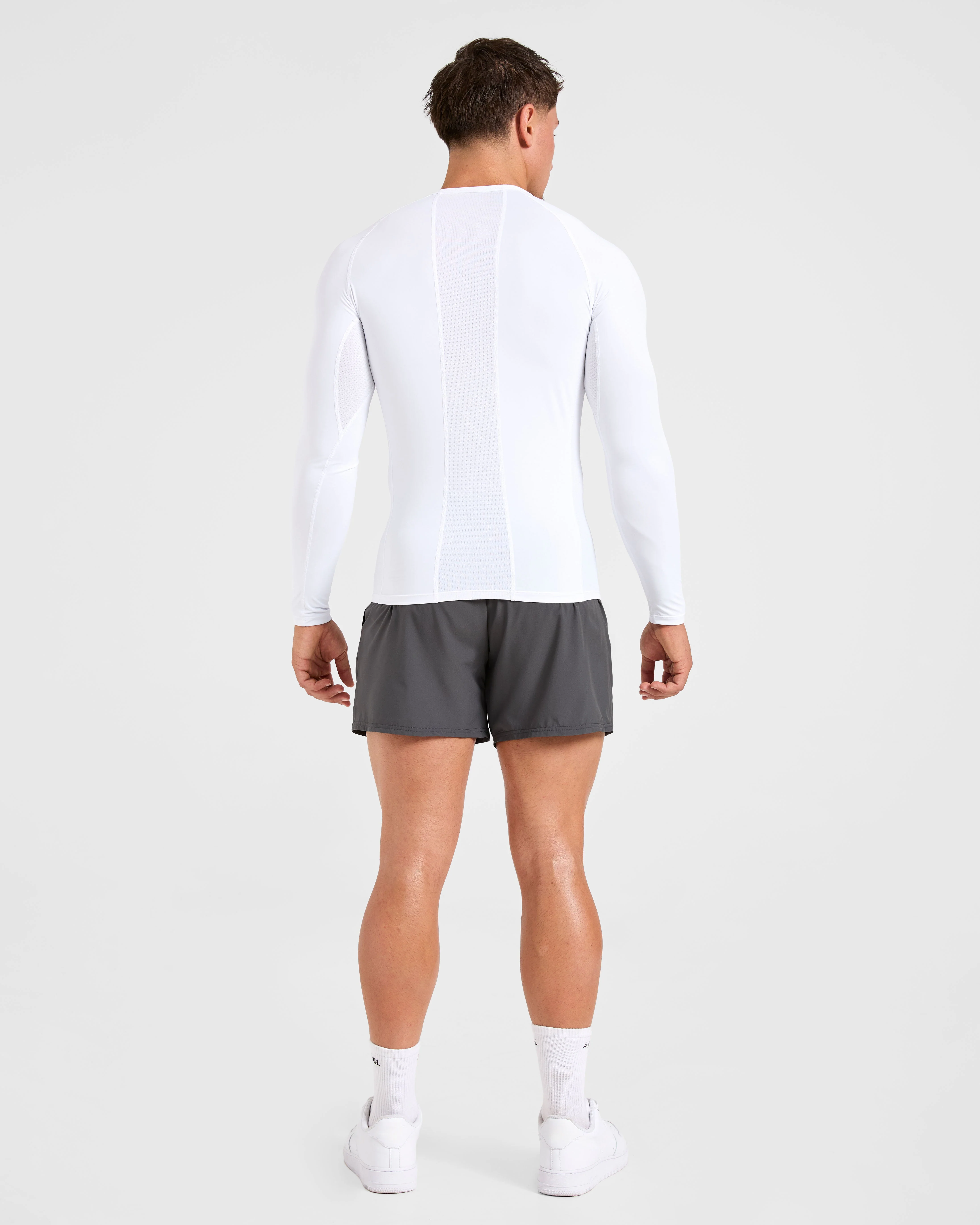 Compression Long Sleeve T Shirt - Blanc - Image 4