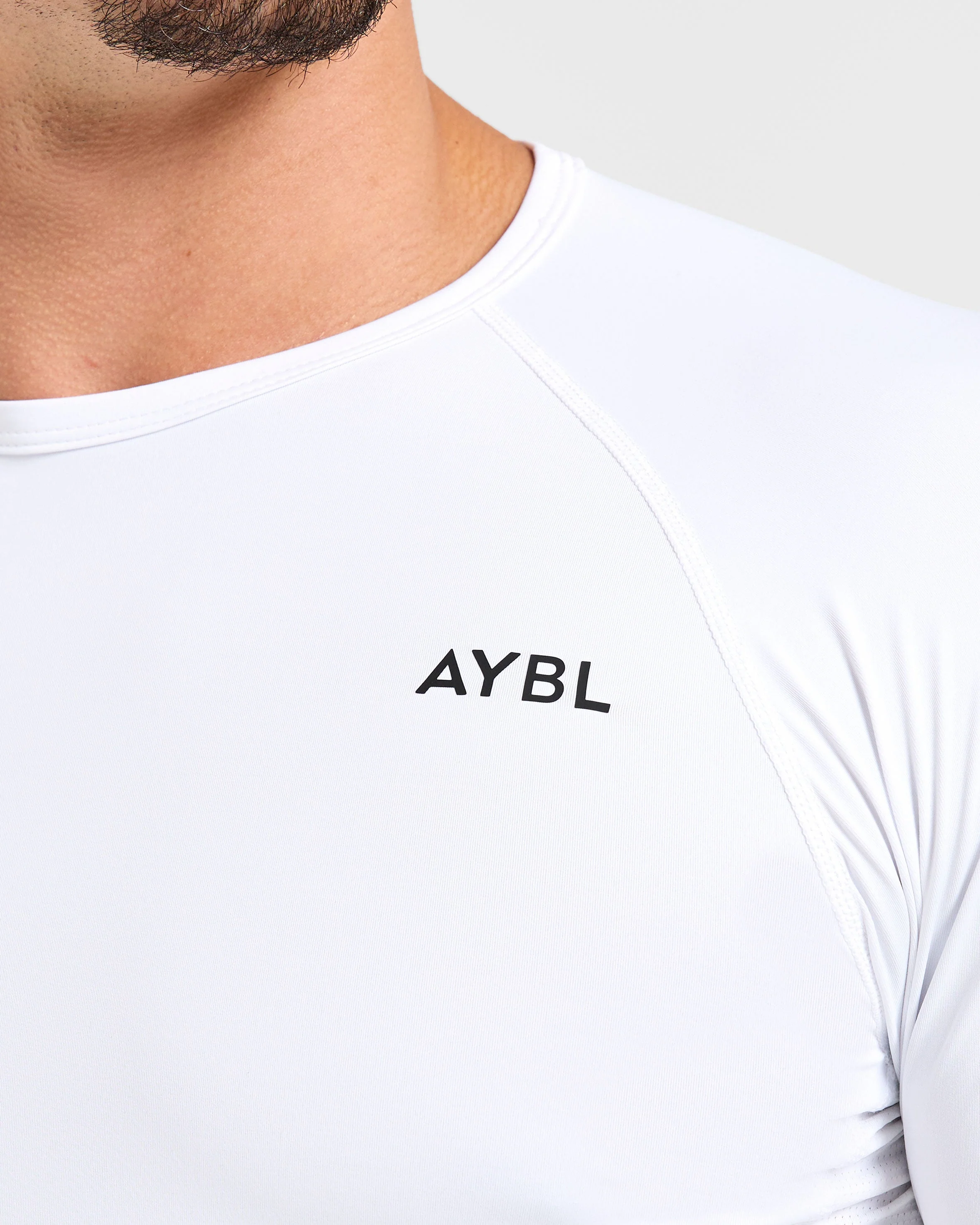 Compression Long Sleeve T Shirt - Blanc - Image 5