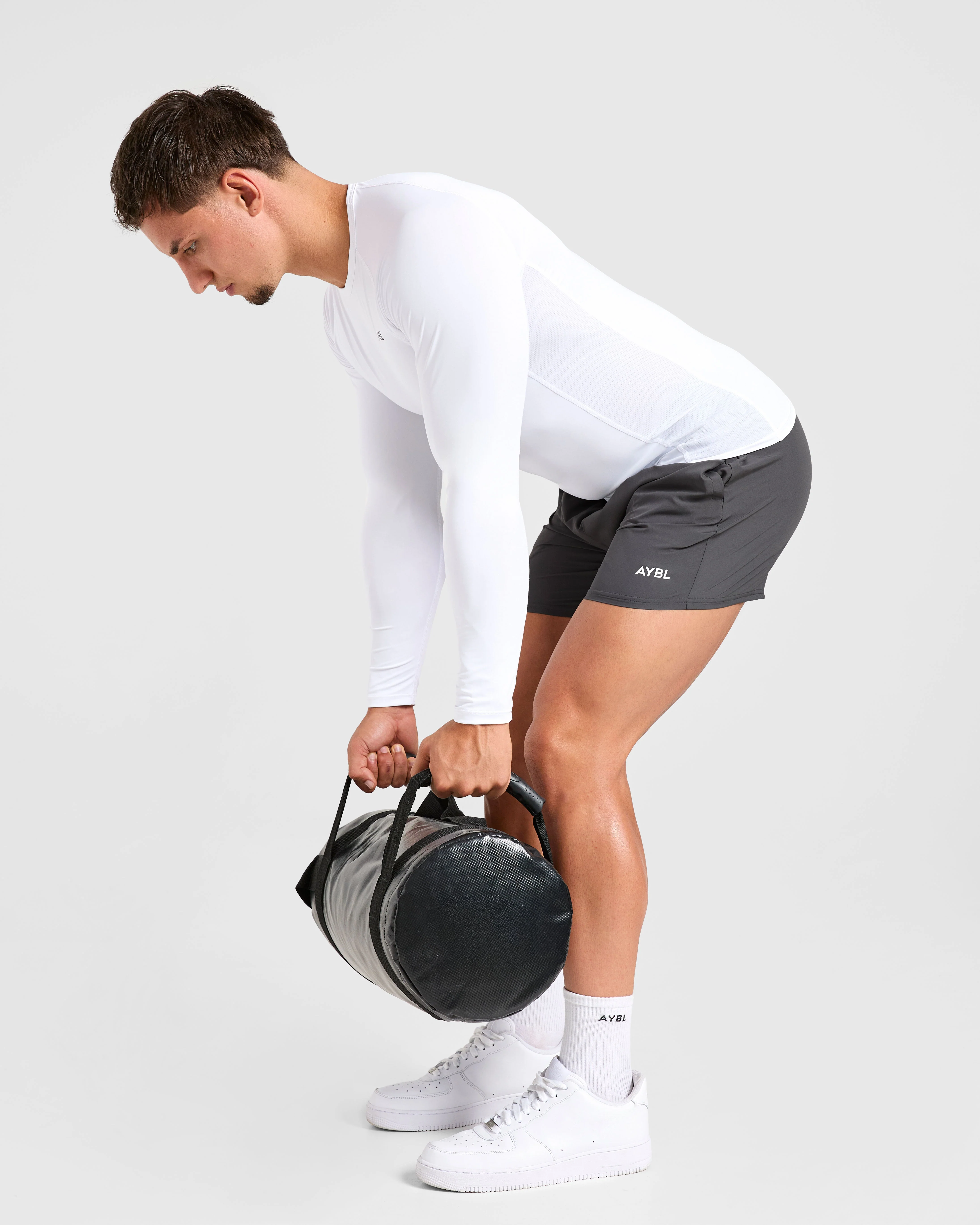 Compression Long Sleeve T Shirt - Blanc - Image 8