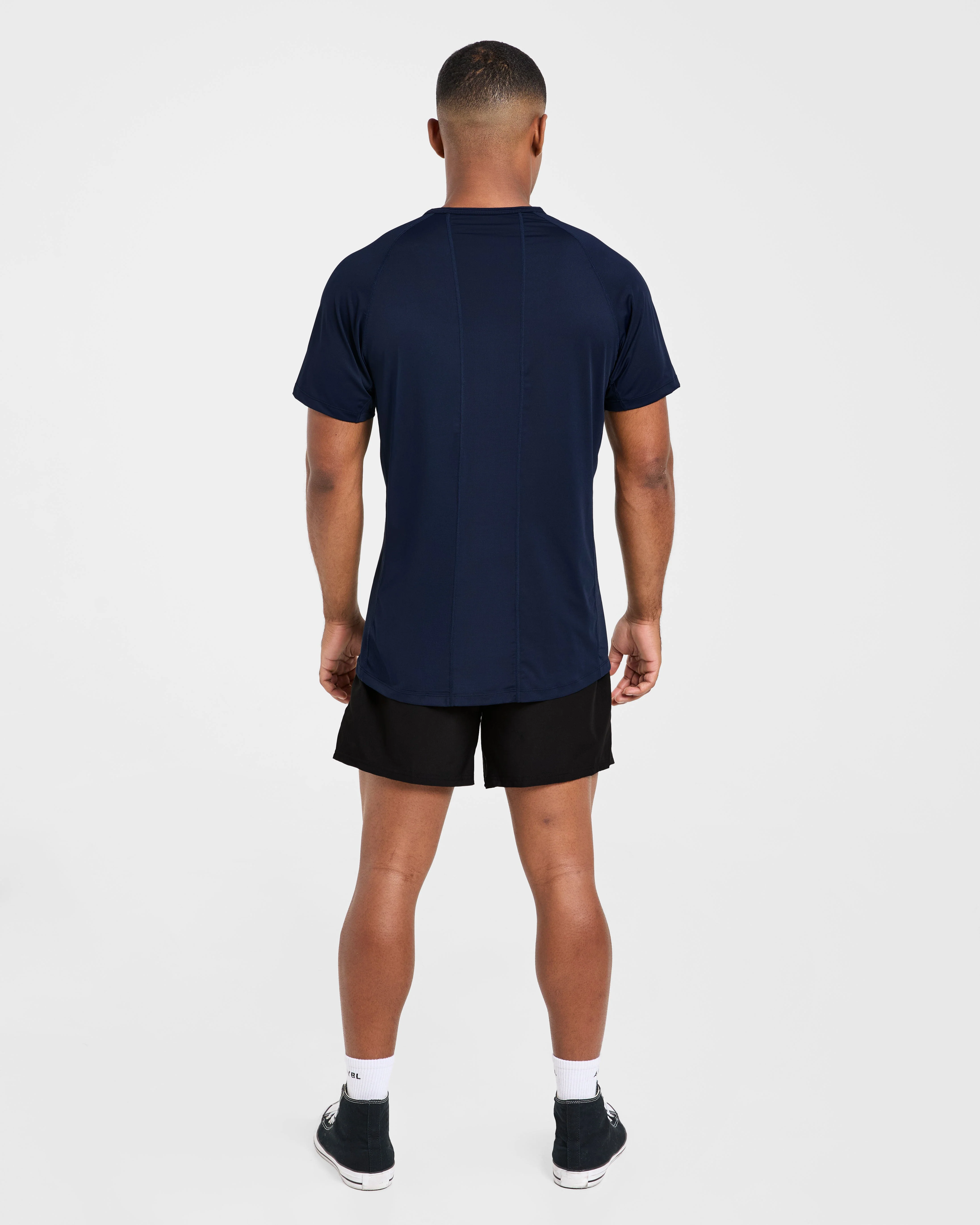 Compression Relaxed T Shirt - Navy - Image 4