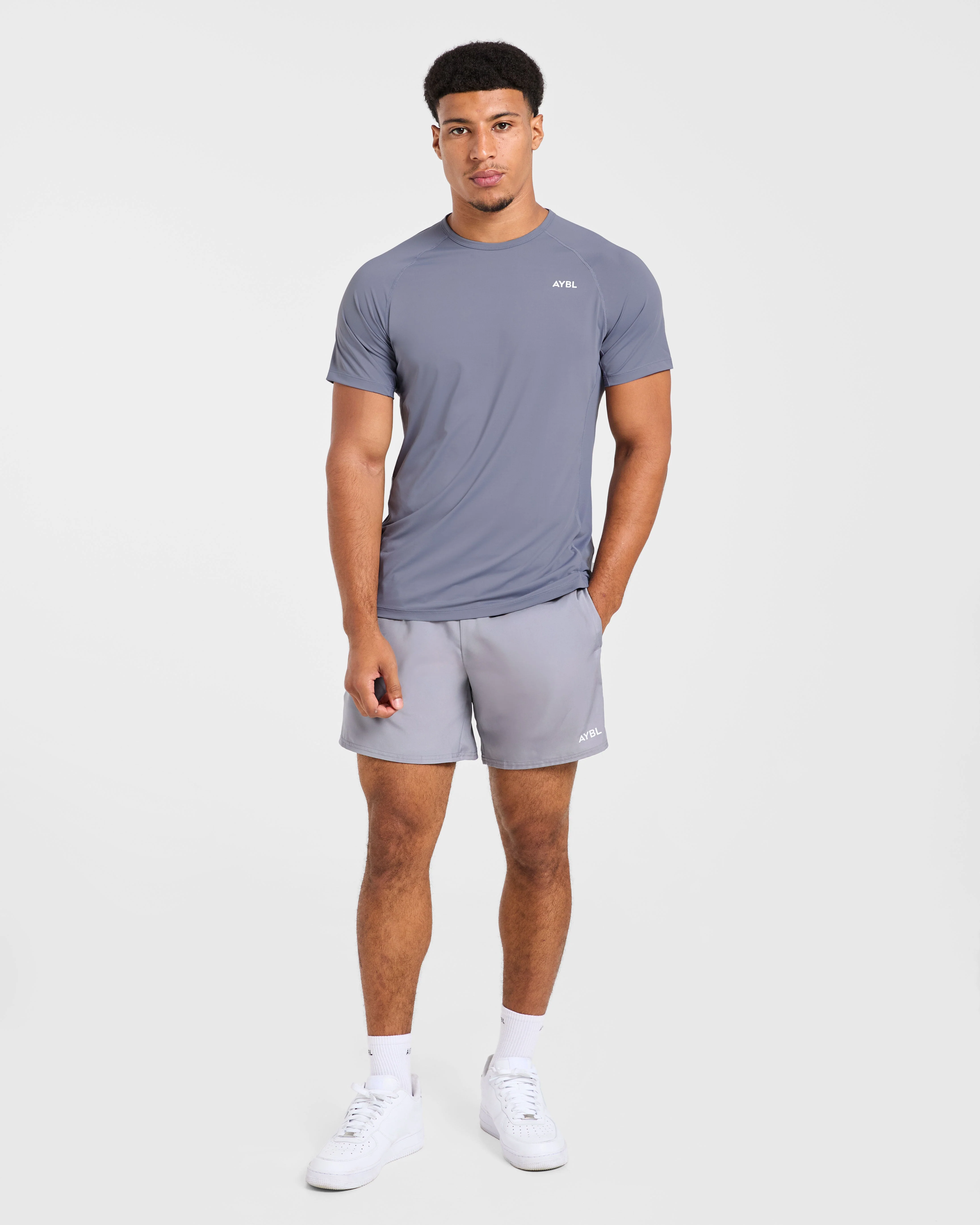 Compression Relaxed T Shirt - Slate Gris - Image 3