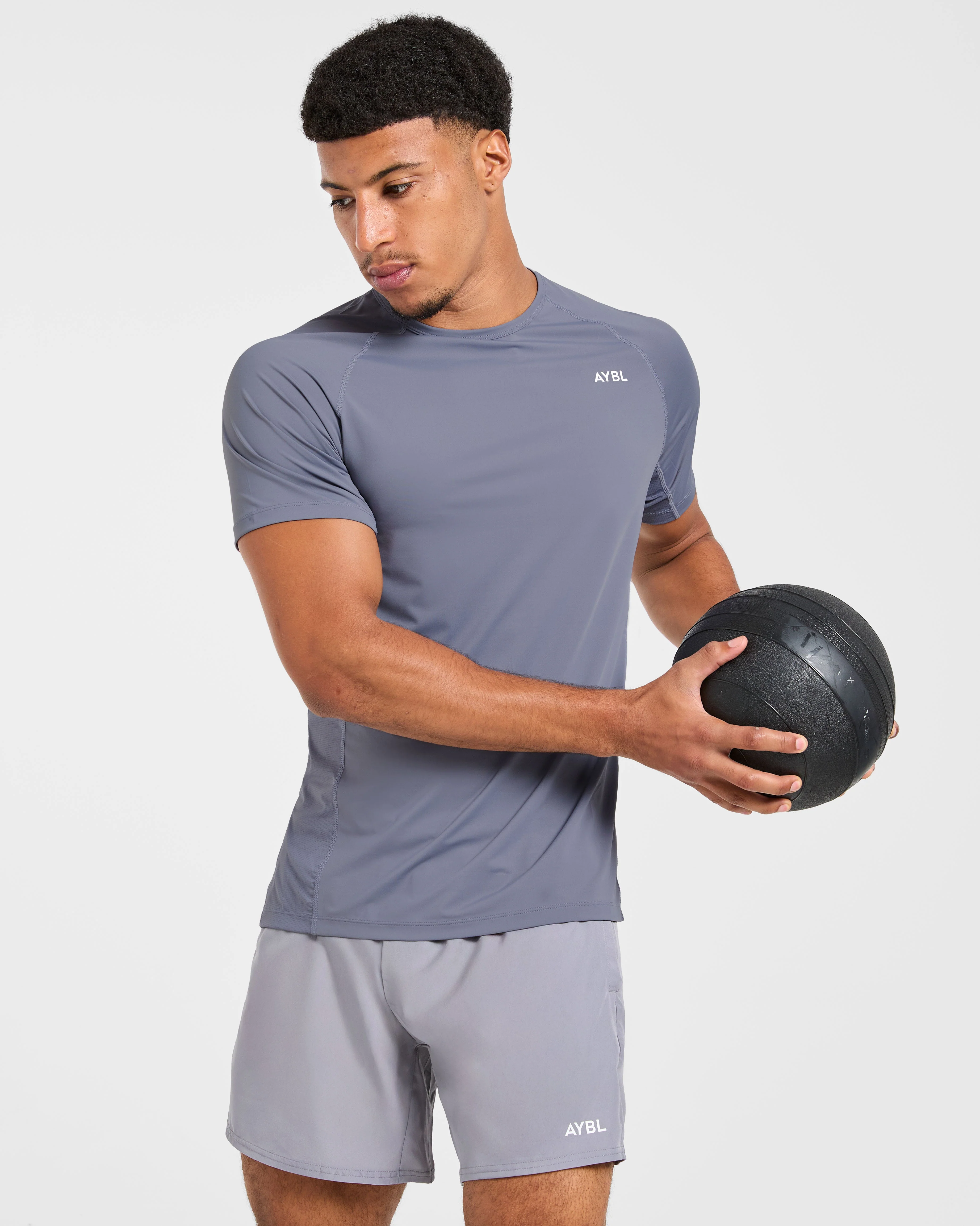 Compression Relaxed T Shirt - Slate Gris - Image 7