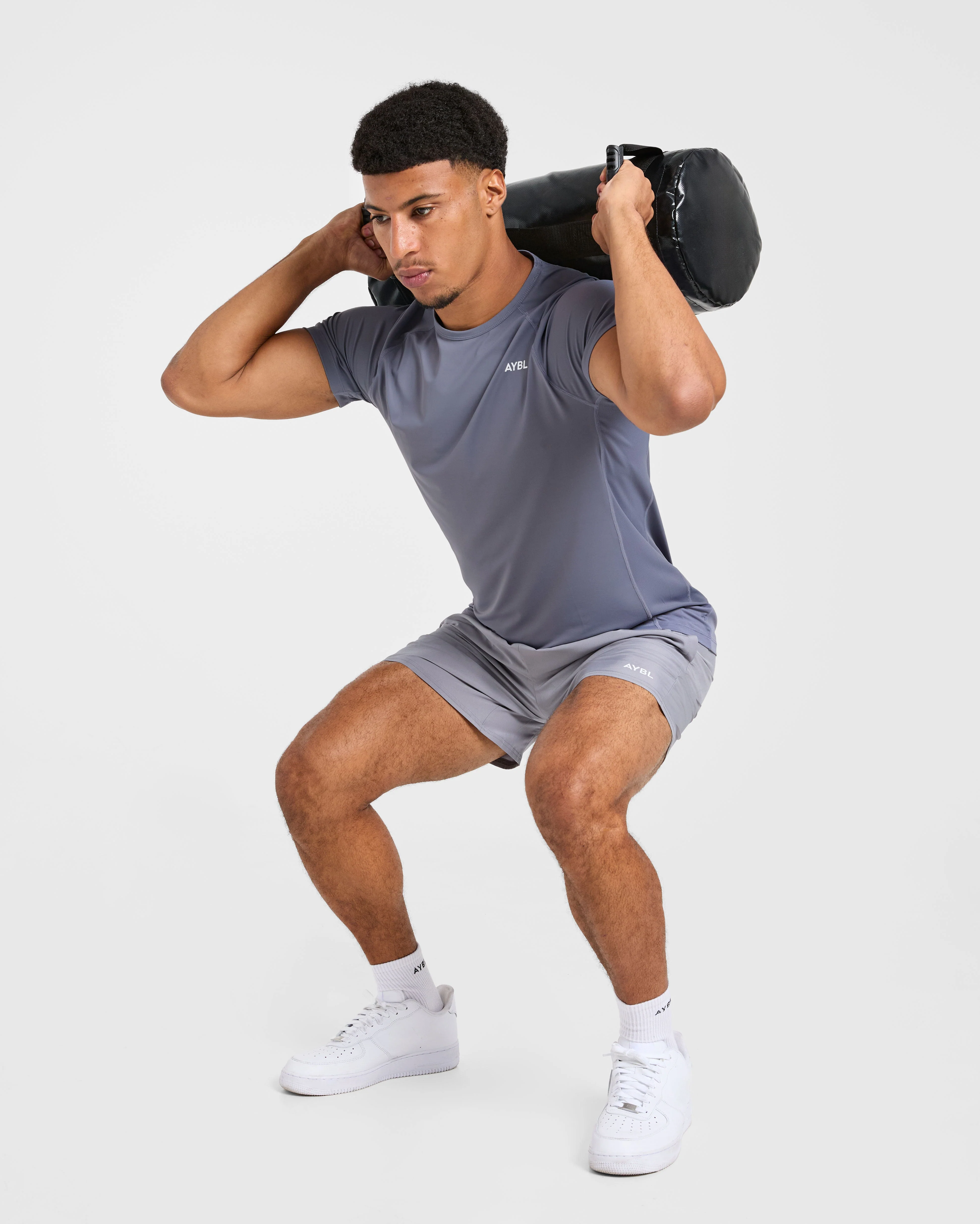 Compression Relaxed T Shirt - Slate Gris - Image 8