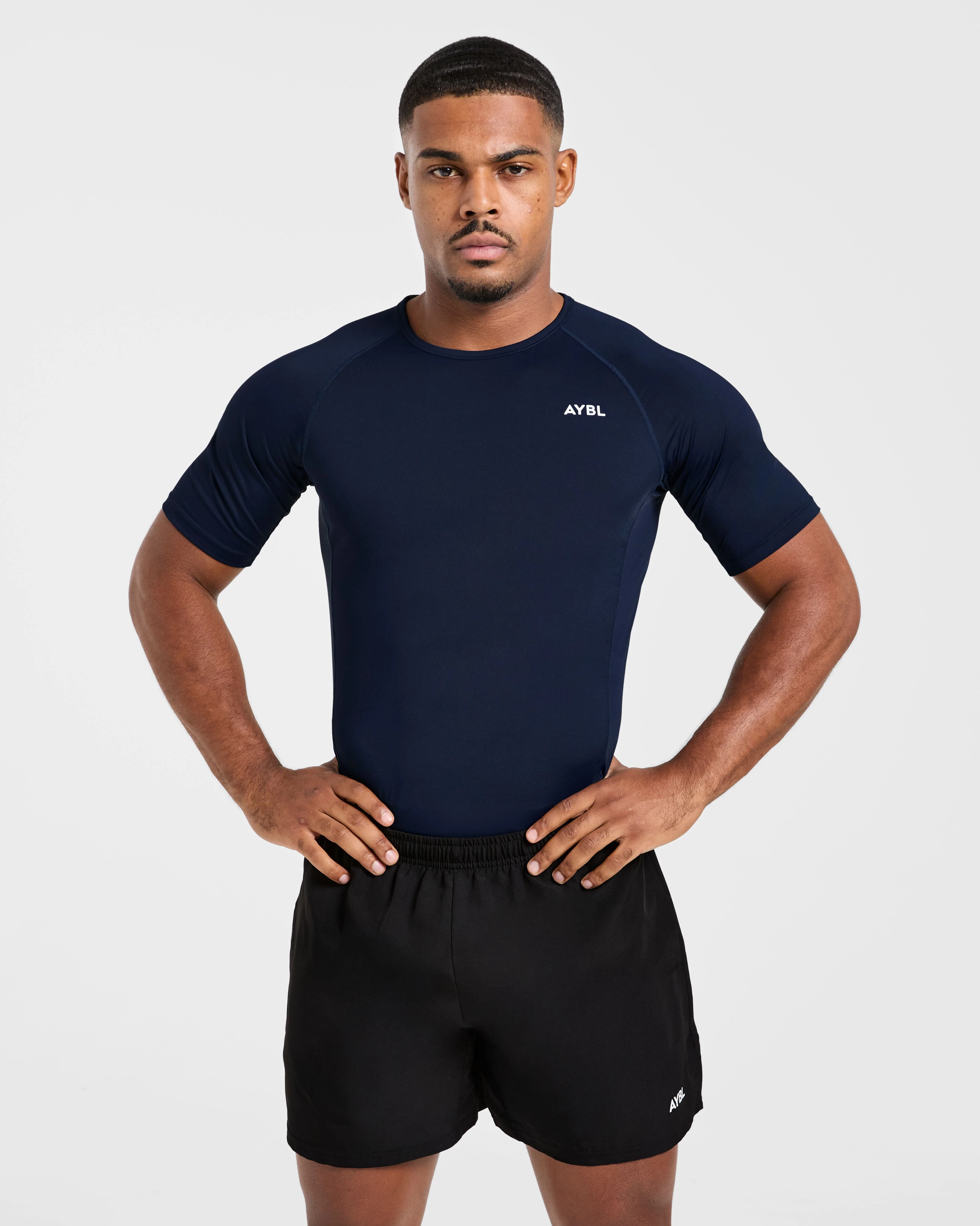 Compression T Shirt - Navy - Image 7