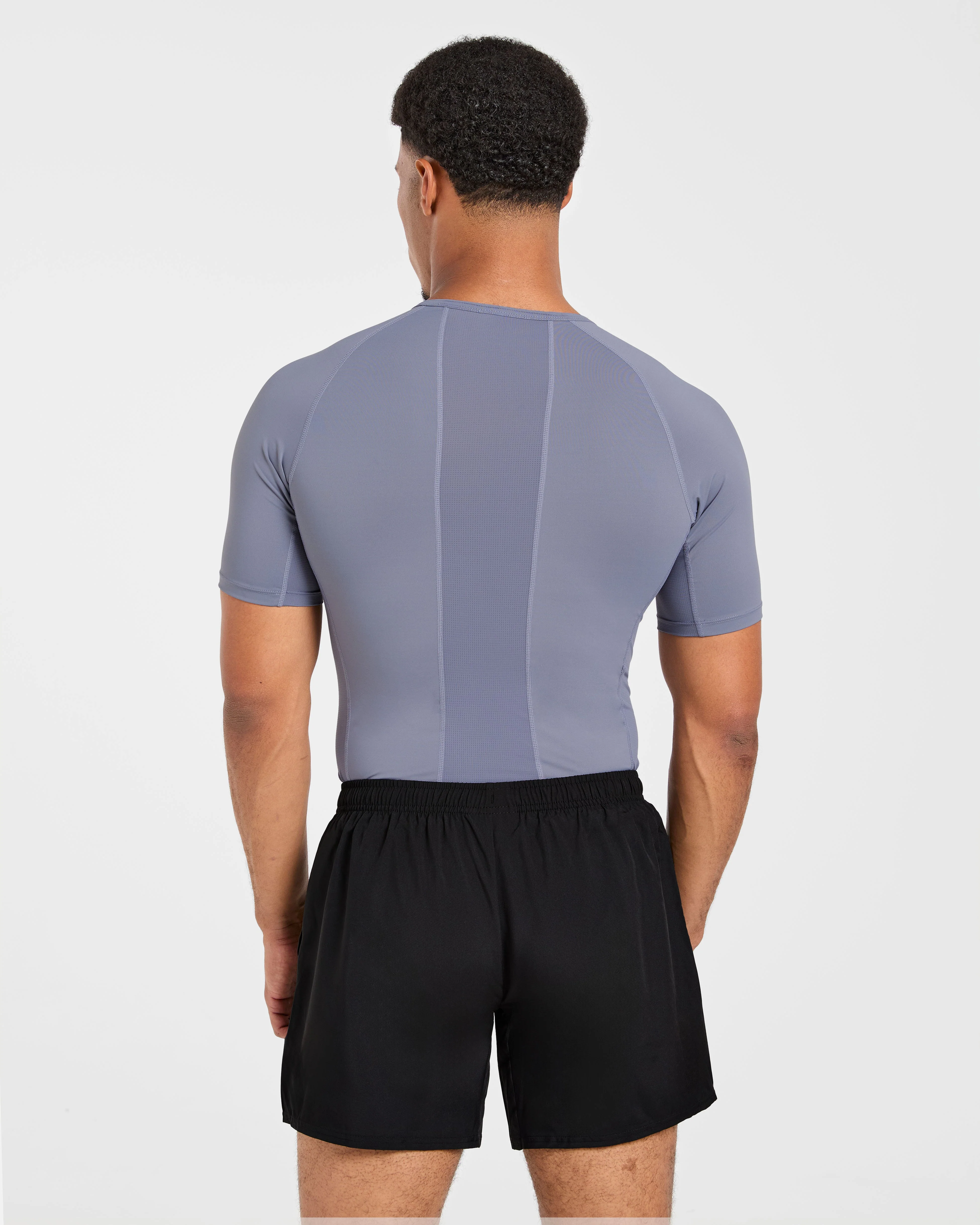 Compression T Shirt - Slate Gris - Image 2