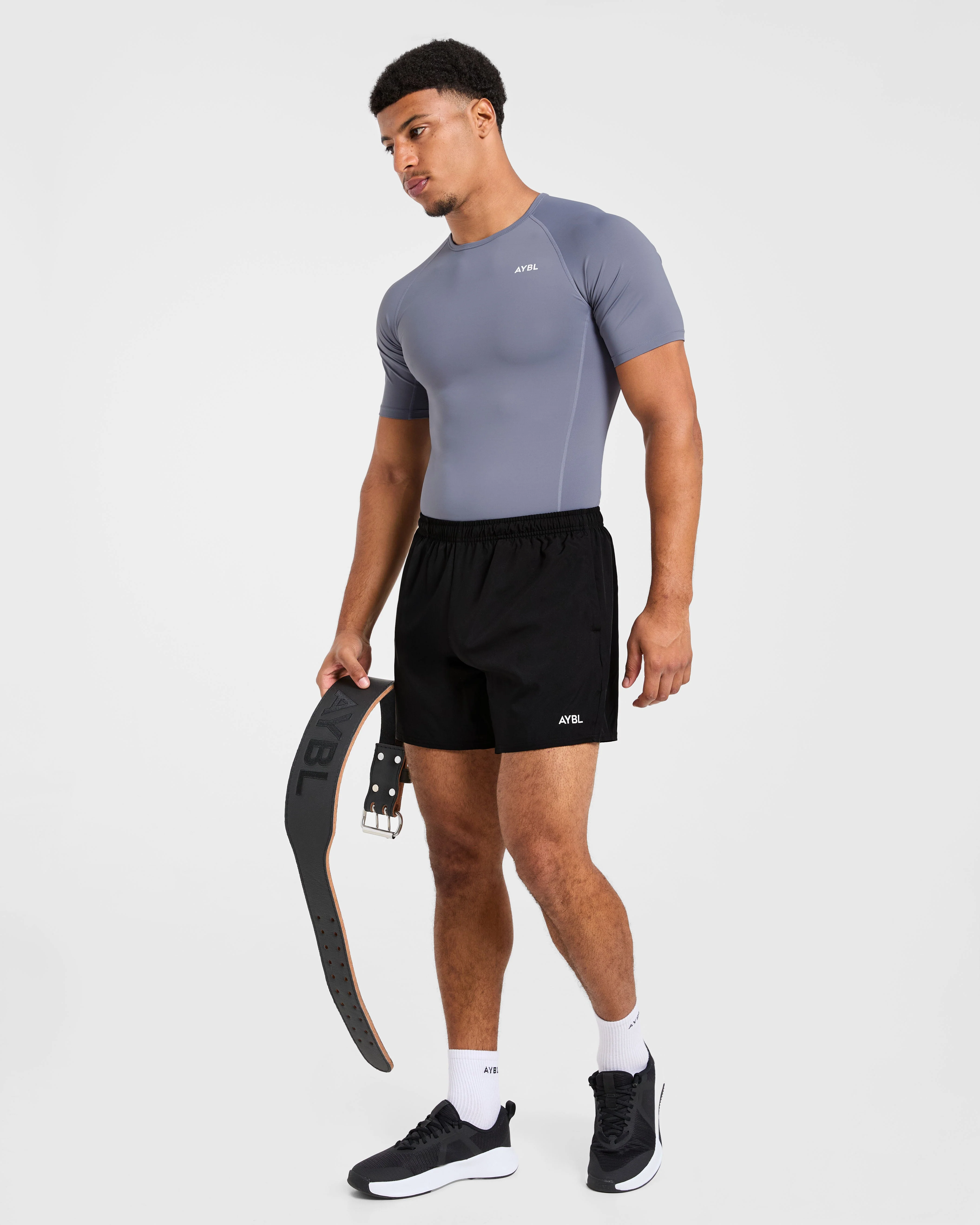 Compression T Shirt - Slate Gris - Image 7