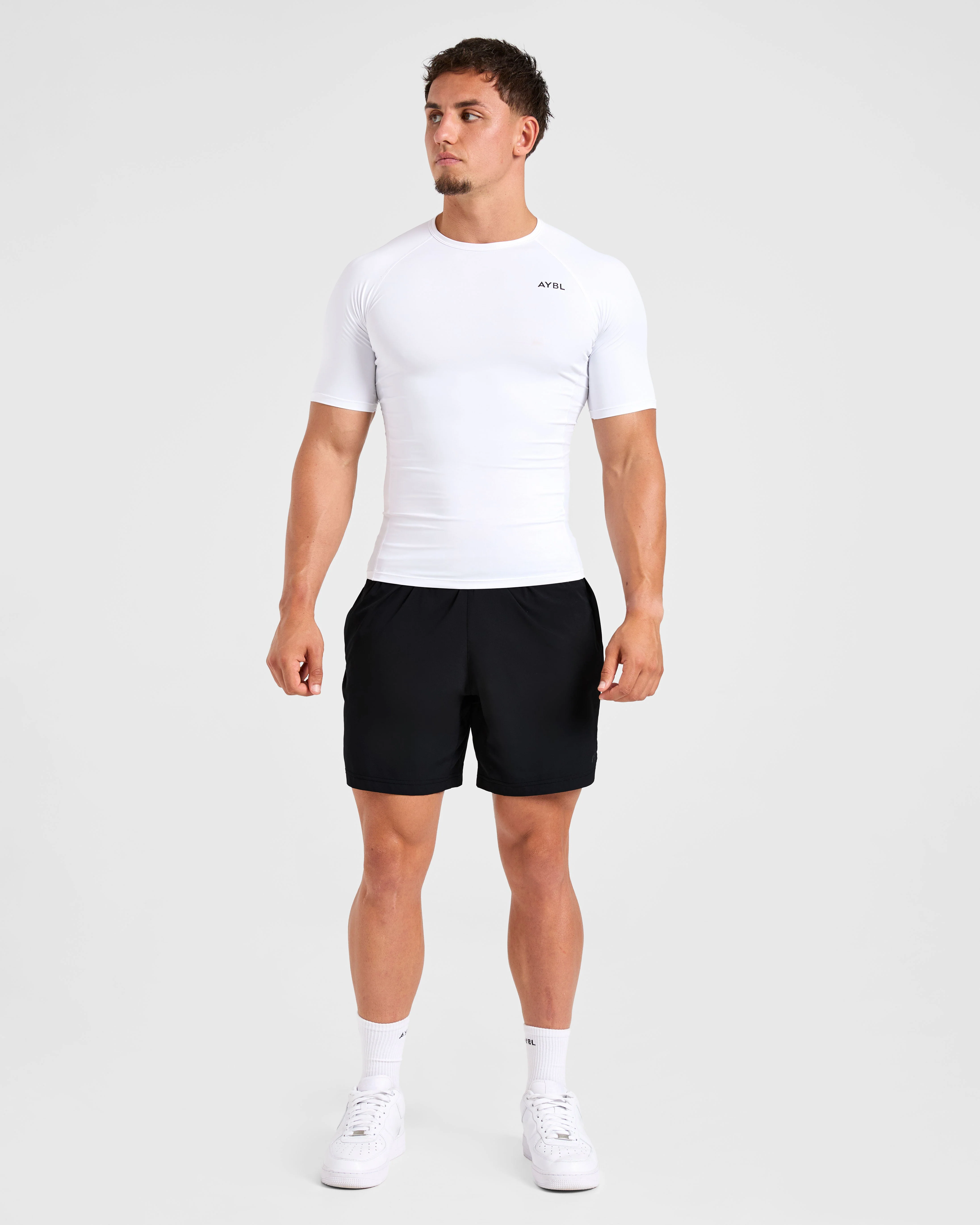 Compression T Shirt - Blanc - Image 3