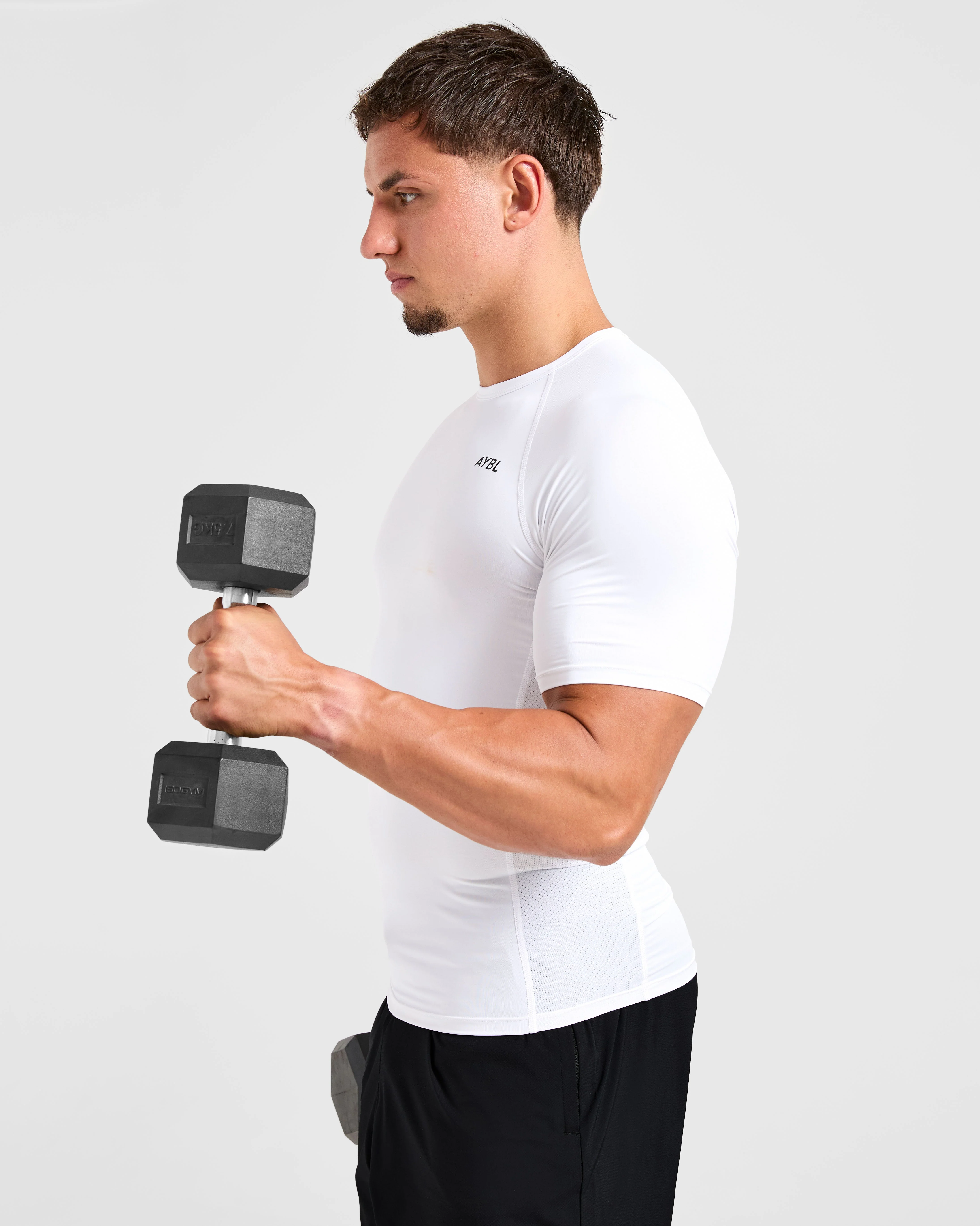 Compression T Shirt - Blanc - Image 8
