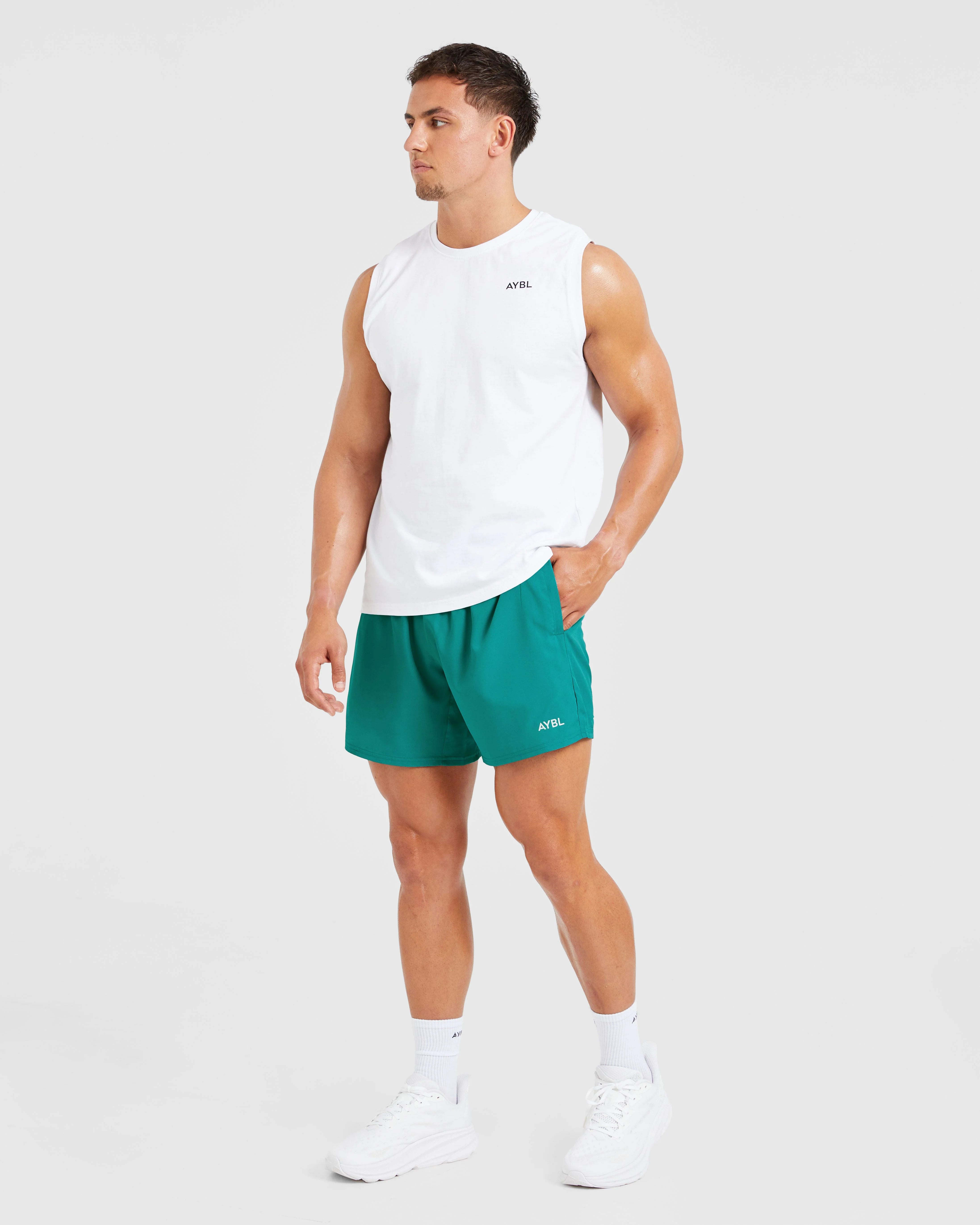 Core 5" Shorts - Teal - Image 3