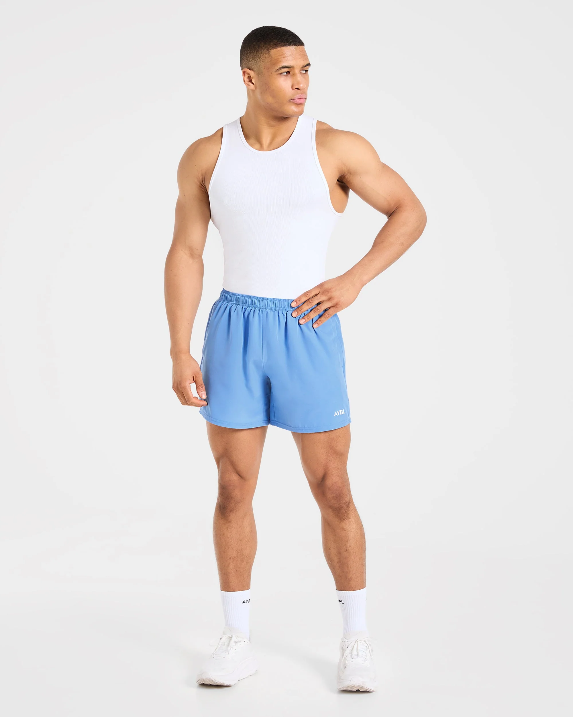 Core 5" Shorts - Muted Bleu - Image 3