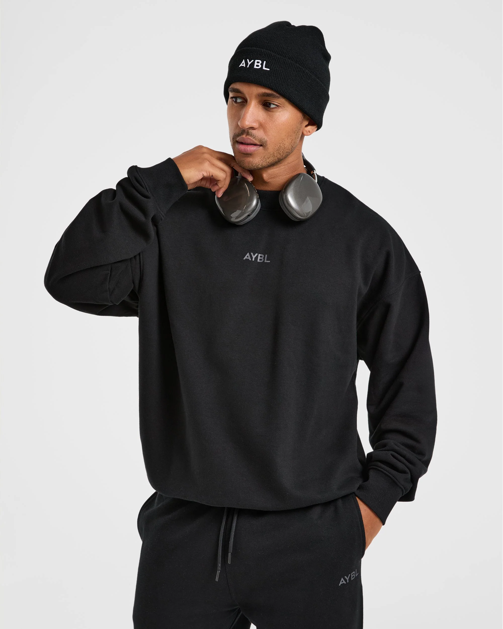 Craft Oversized Sweater - Noir - Image 8