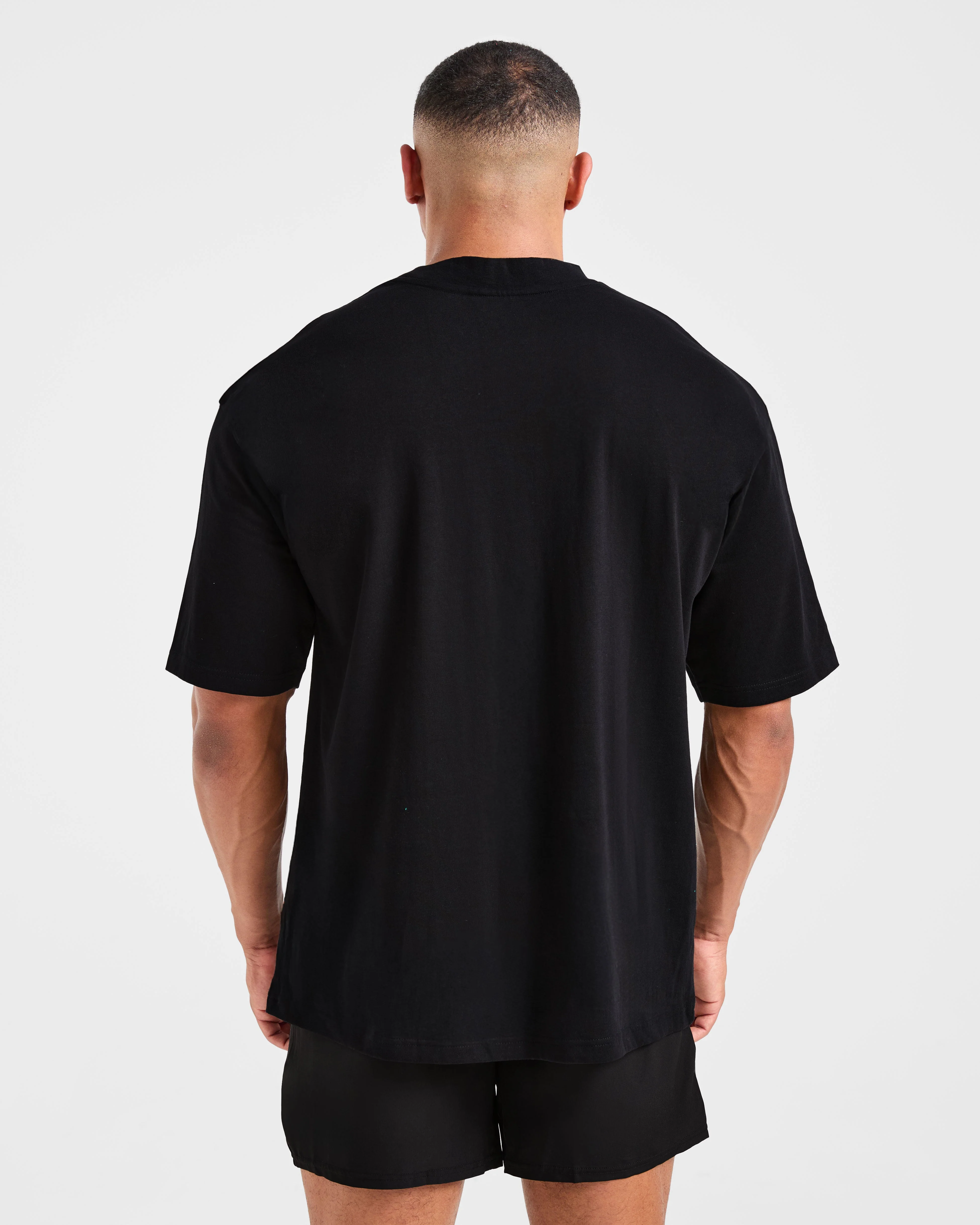 Craft Oversized T Shirt - Noir - Image 2