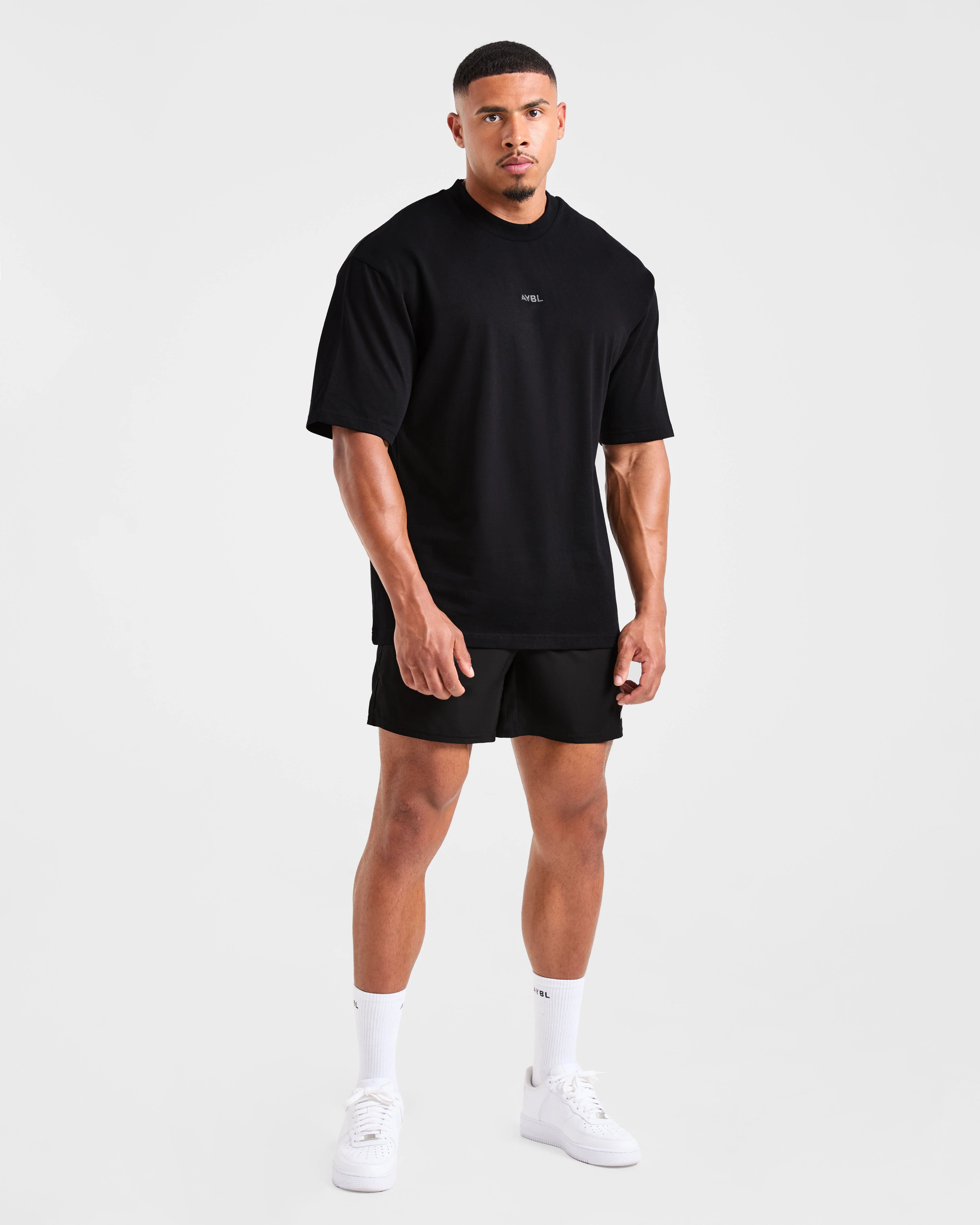 Craft Oversized T Shirt - Noir - Image 3