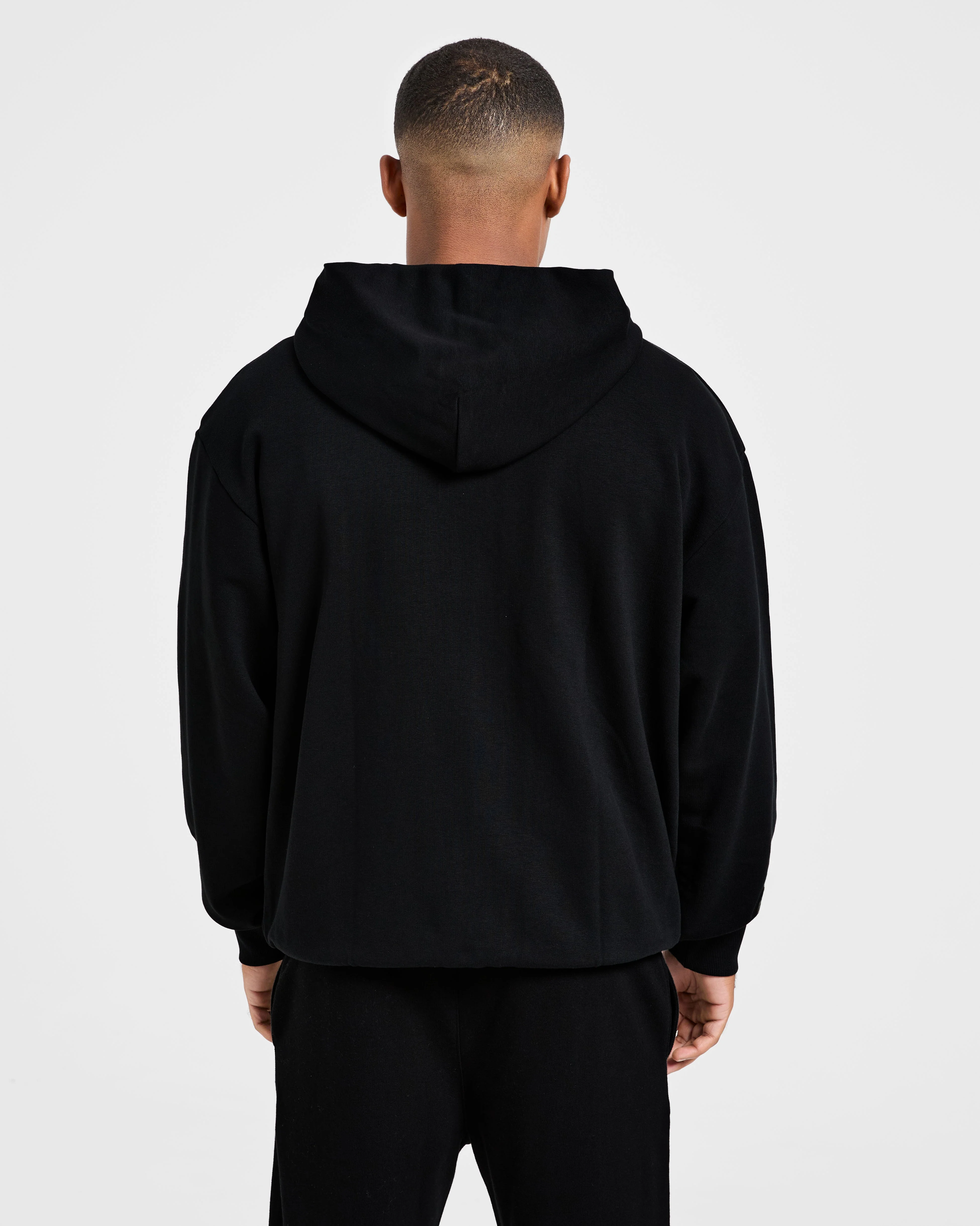 Craft Oversized Zip Up Hoodie - Noir - Image 2