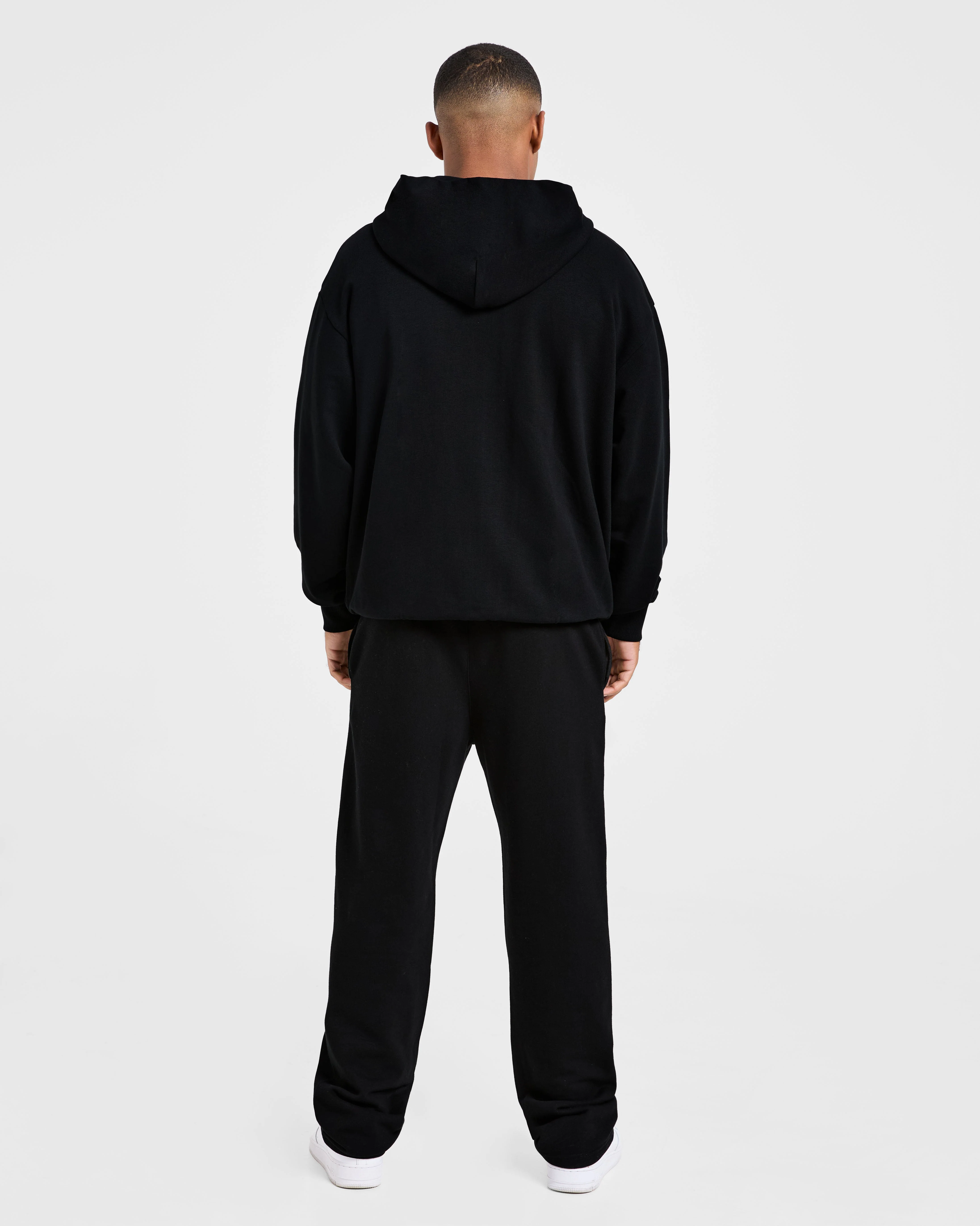 Craft Oversized Zip Up Hoodie - Noir - Image 4