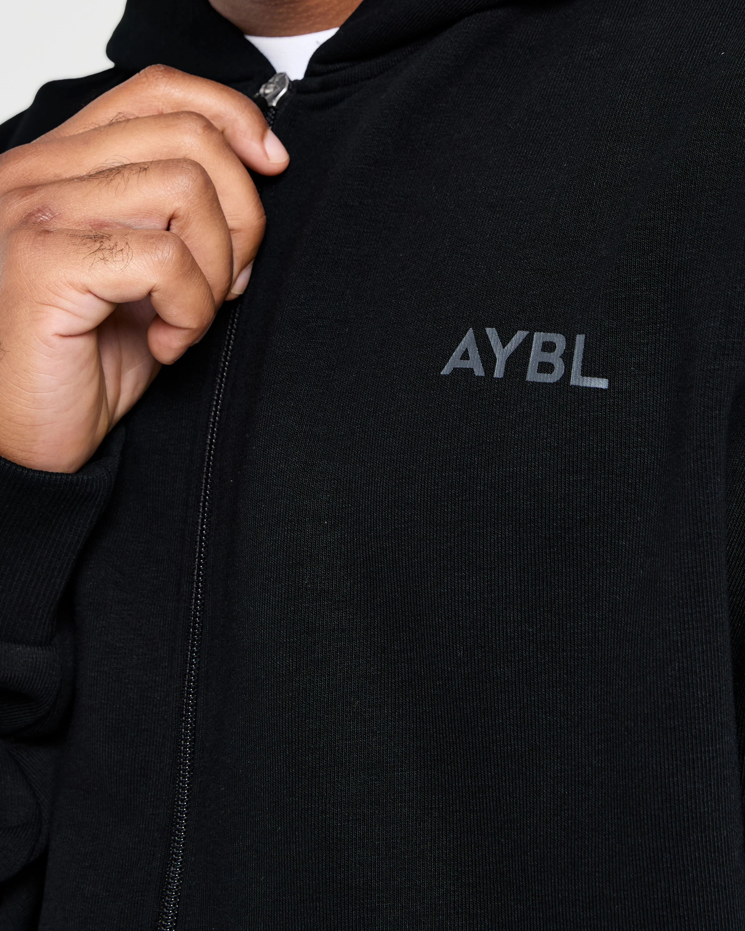 Craft Oversized Zip Up Hoodie - Noir - Image 5