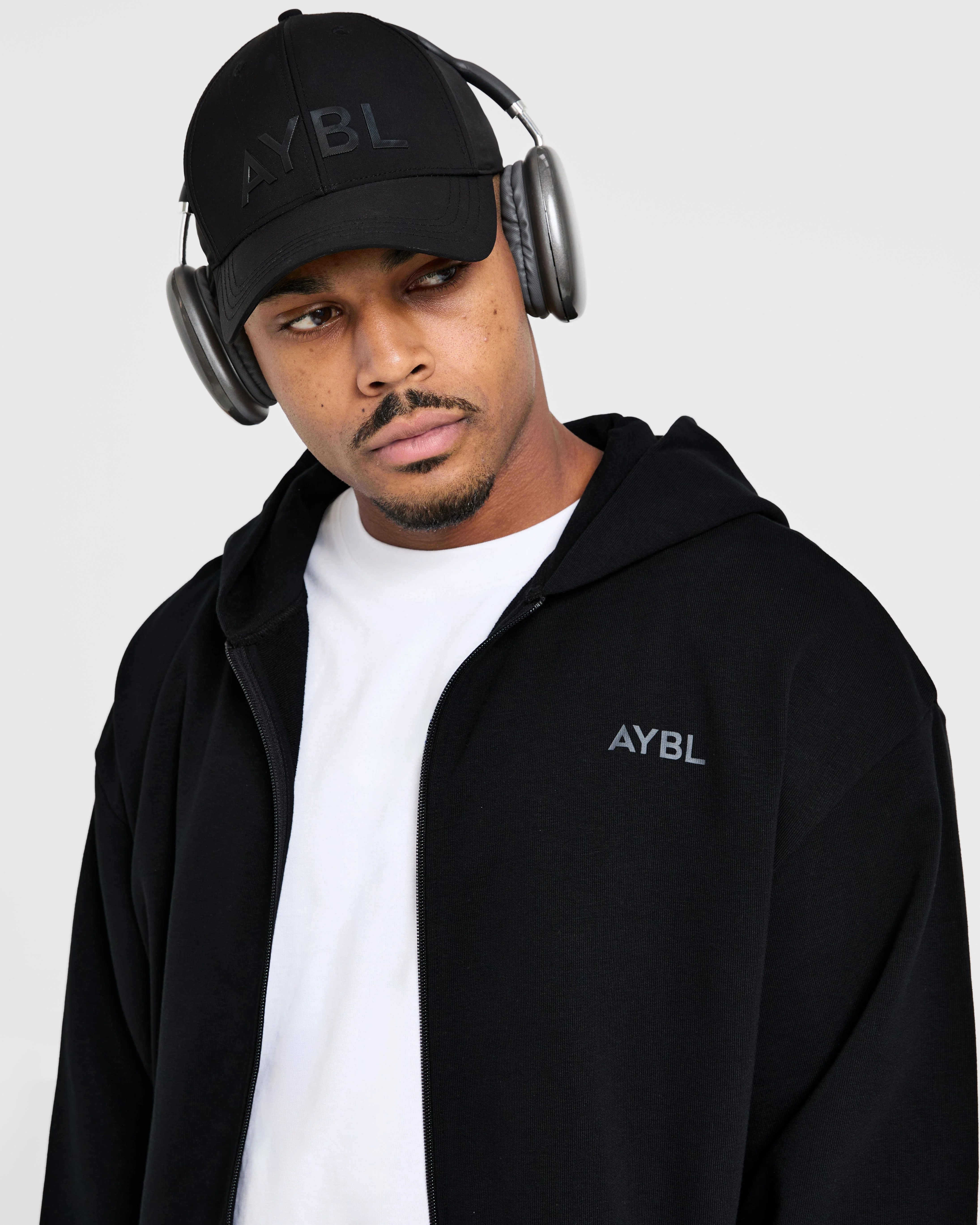 Craft Oversized Zip Up Hoodie - Noir - Image 7