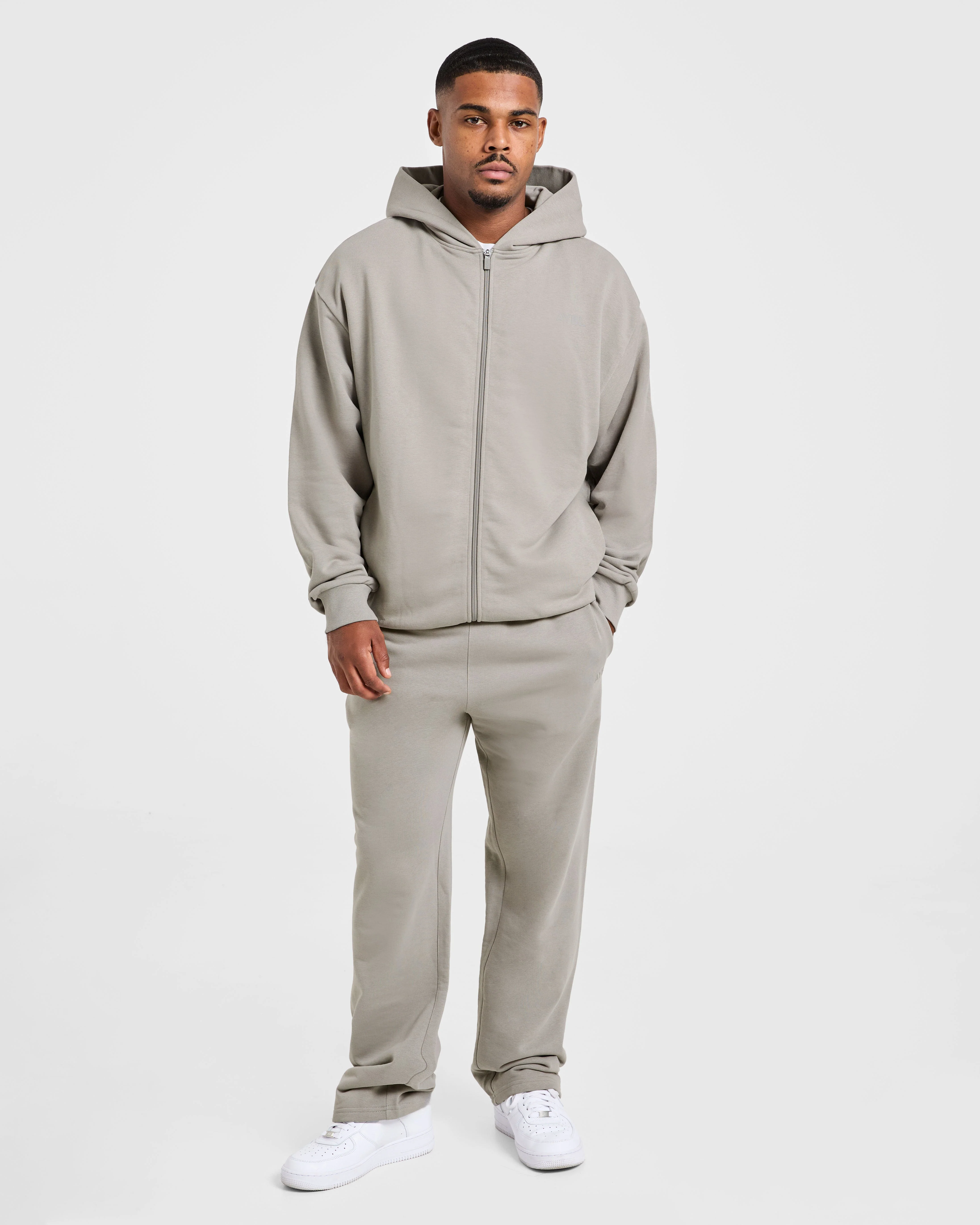 Craft Oversized Zip Up Hoodie - Misty - Image 3