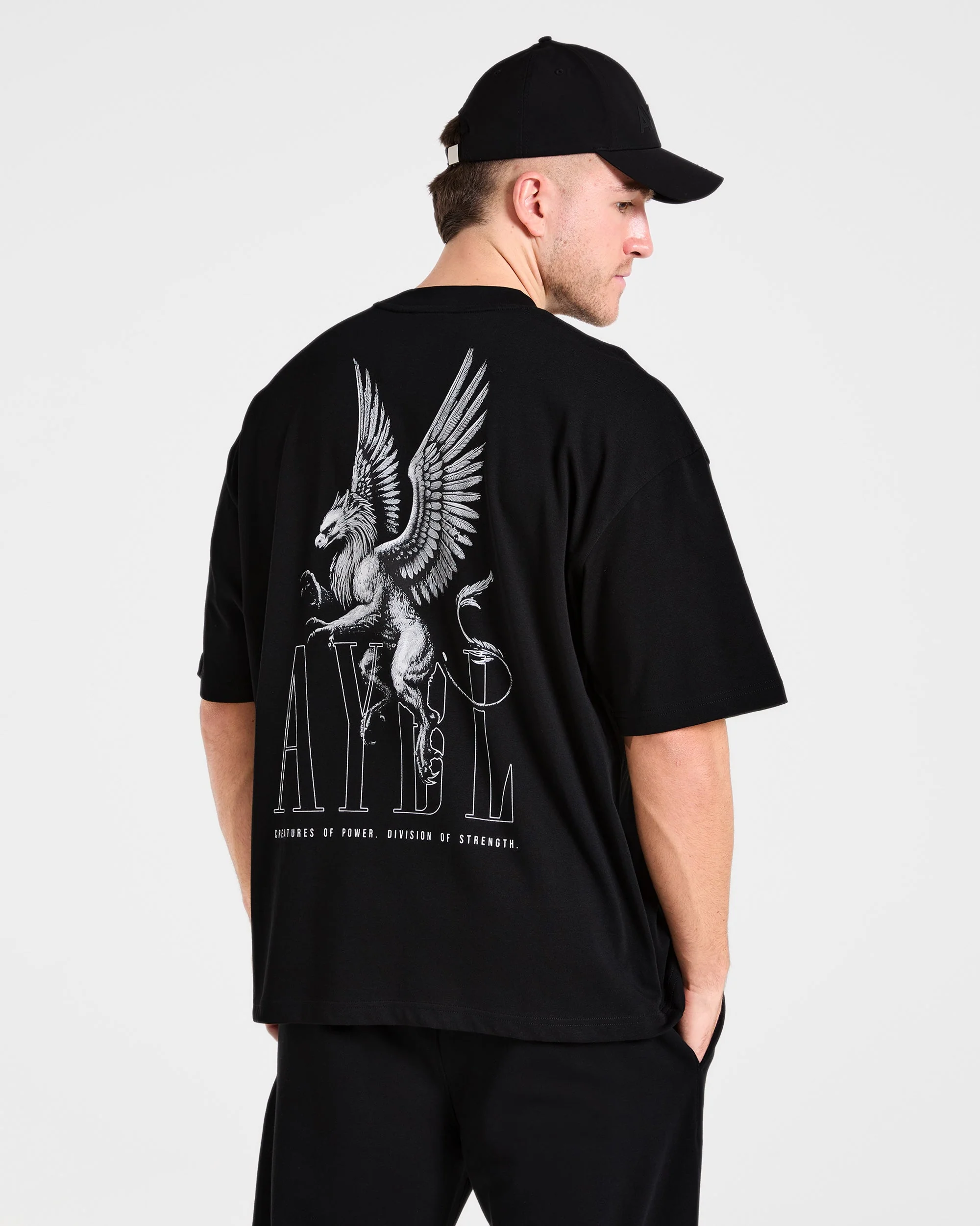 Creatures Of Power Oversized T Shirt - Noir - Image 8
