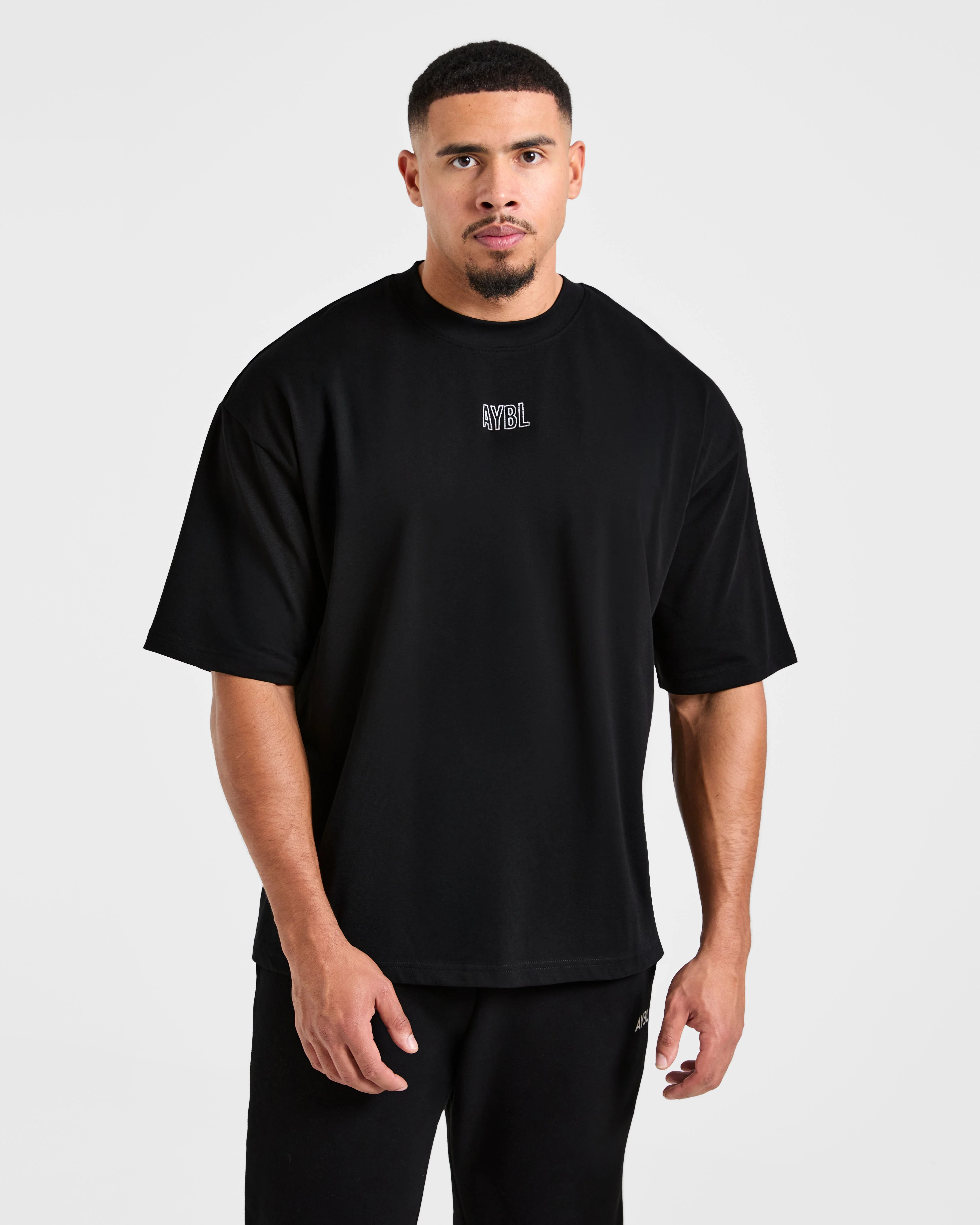 Doberman Strength Oversized T Shirt - Noir/Rouge - Image 2