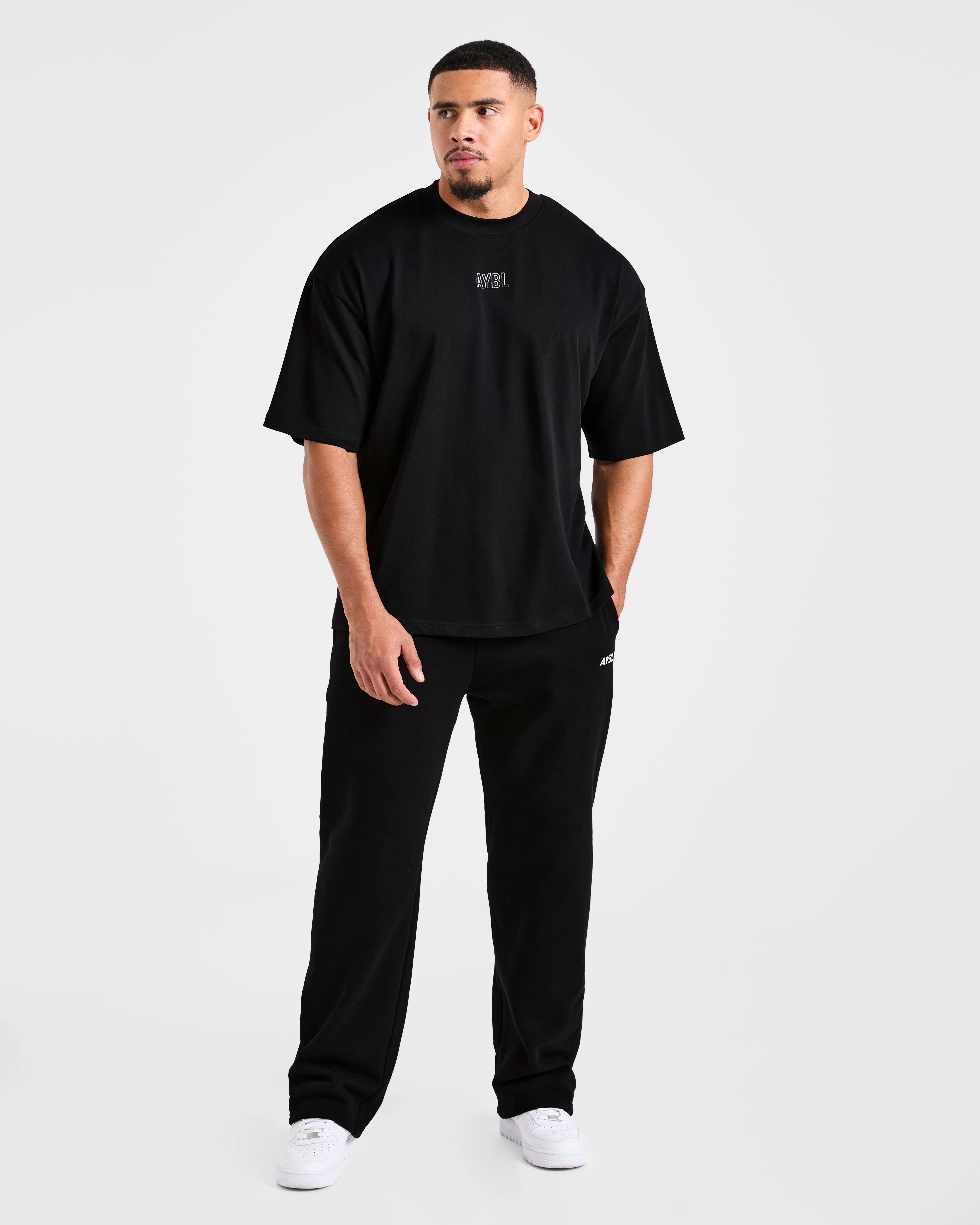 Doberman Strength Oversized T Shirt - Noir/Rouge - Image 3