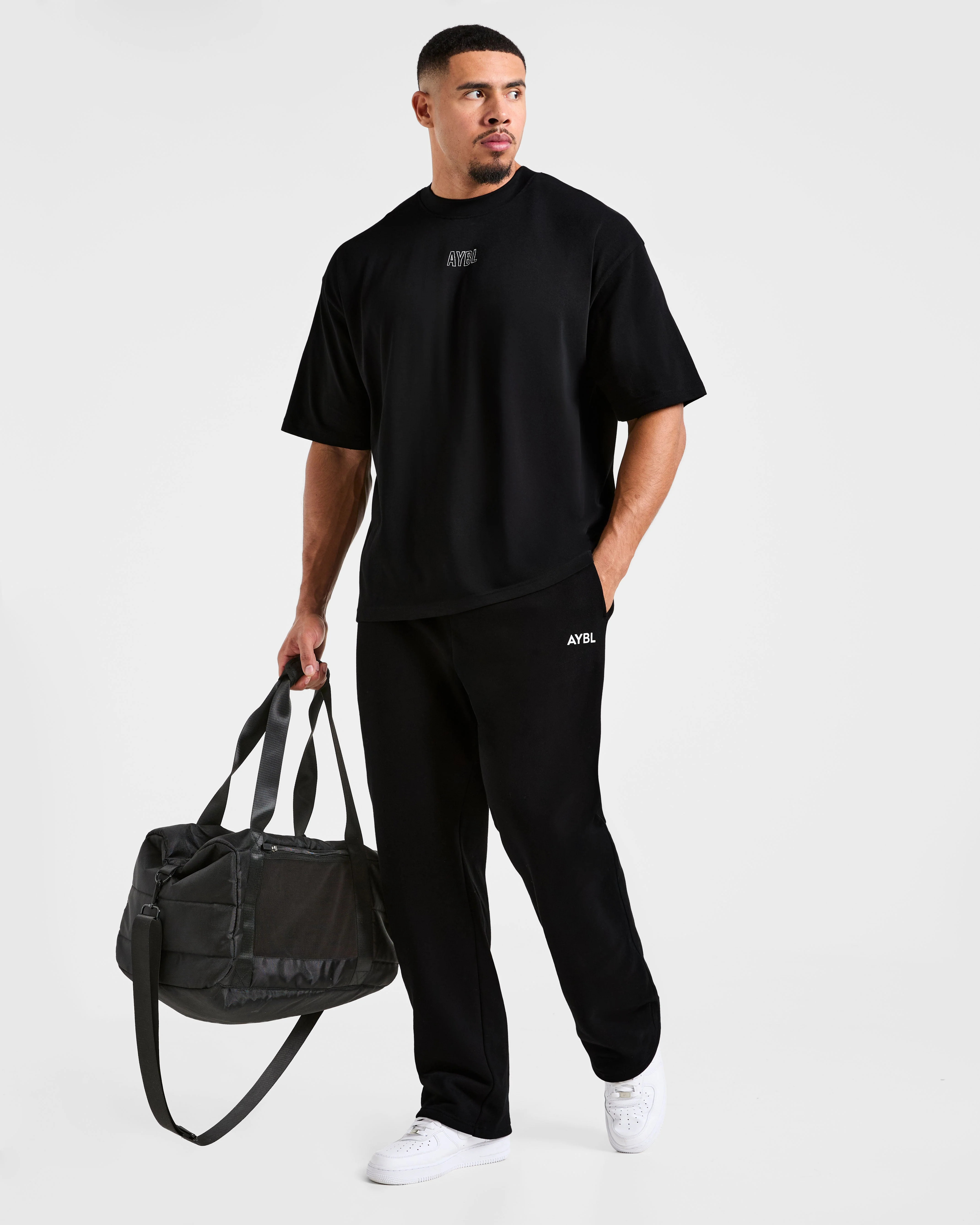 Doberman Strength Oversized T Shirt - Noir/Rouge - Image 7